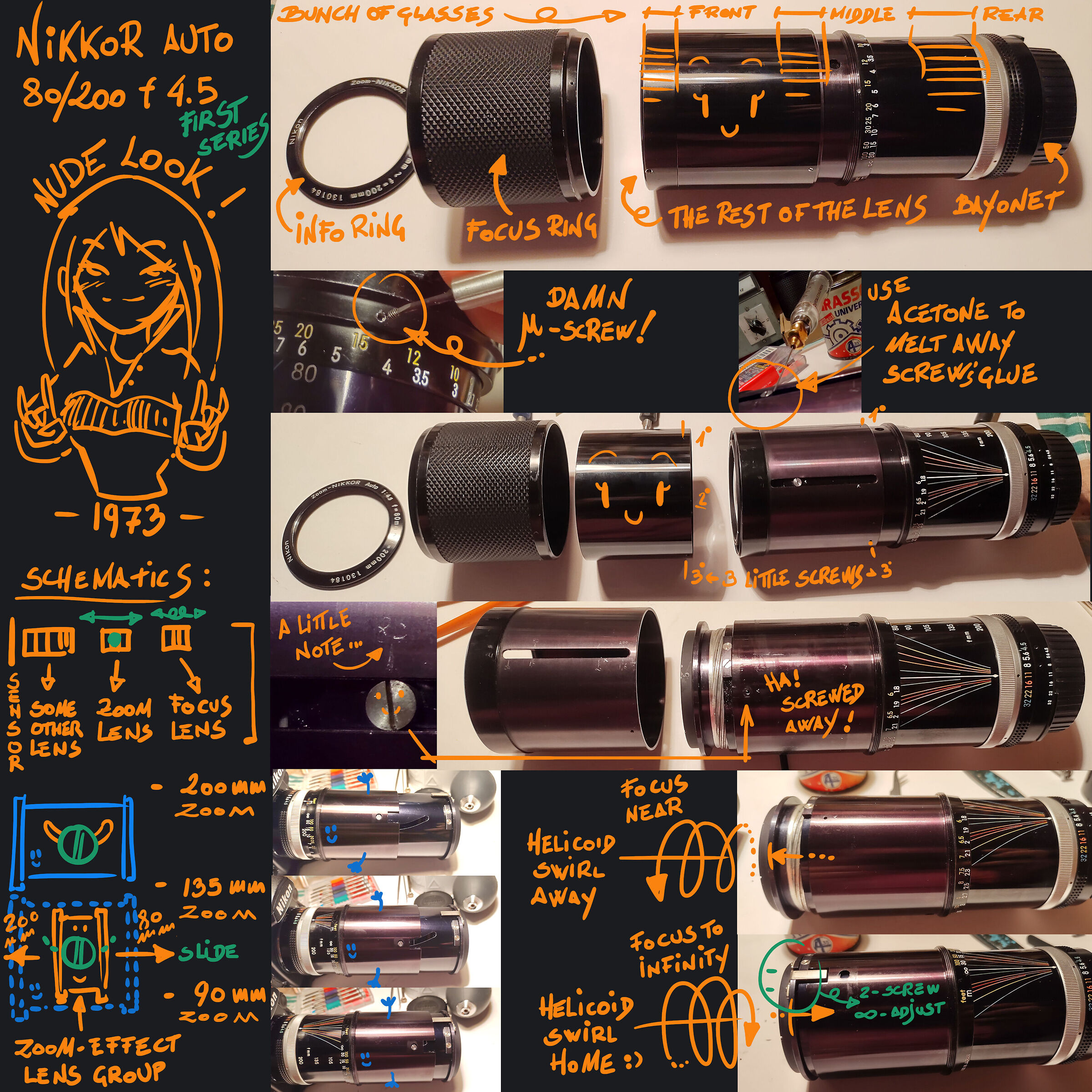 nikkor auto 80-200 teardown