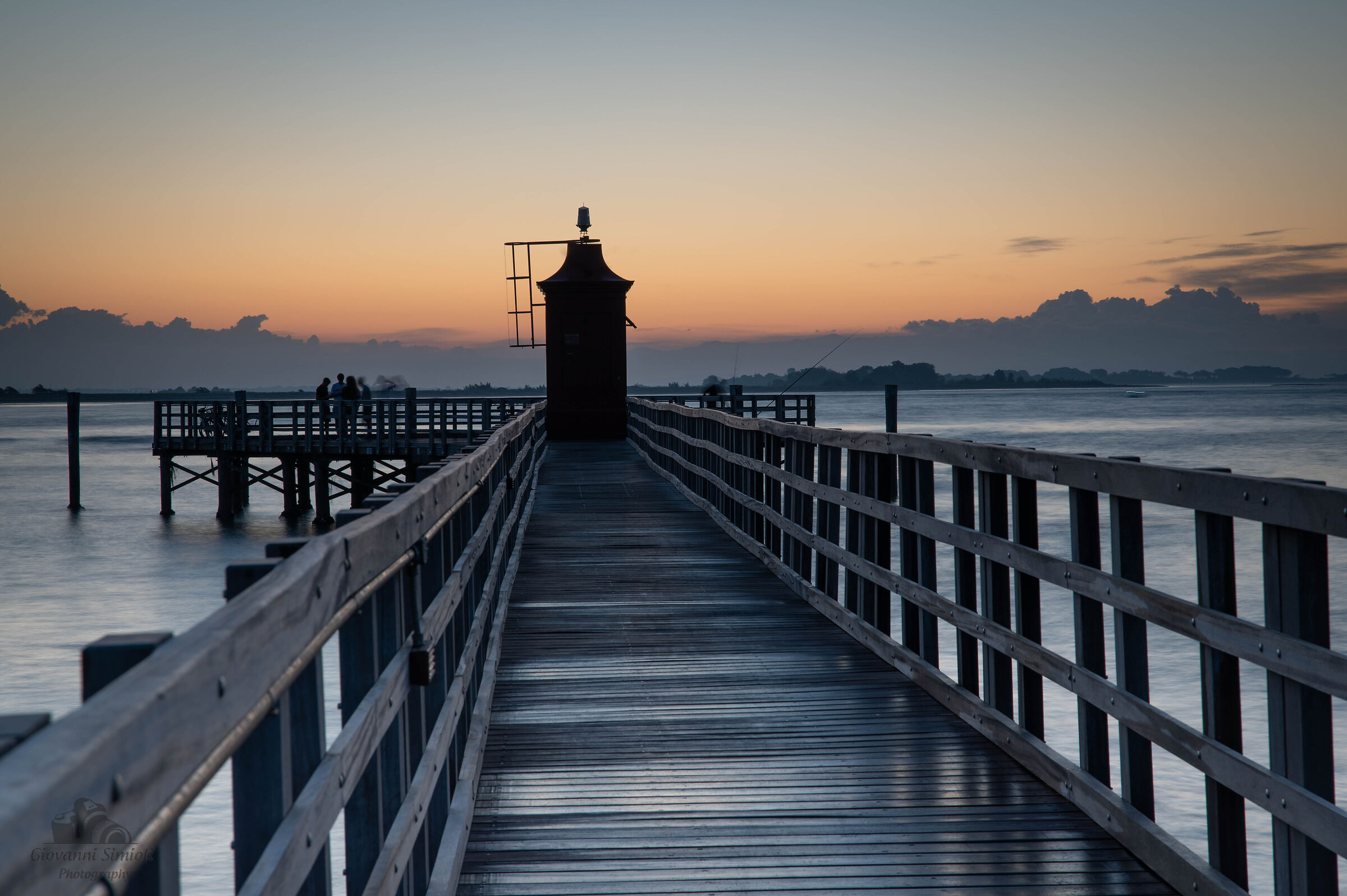 Alba al faro di Lignano Sabbiadoro