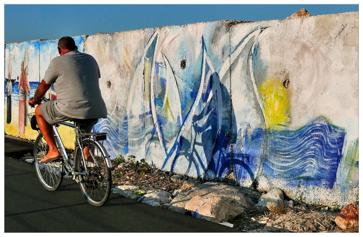 The man and his shadow