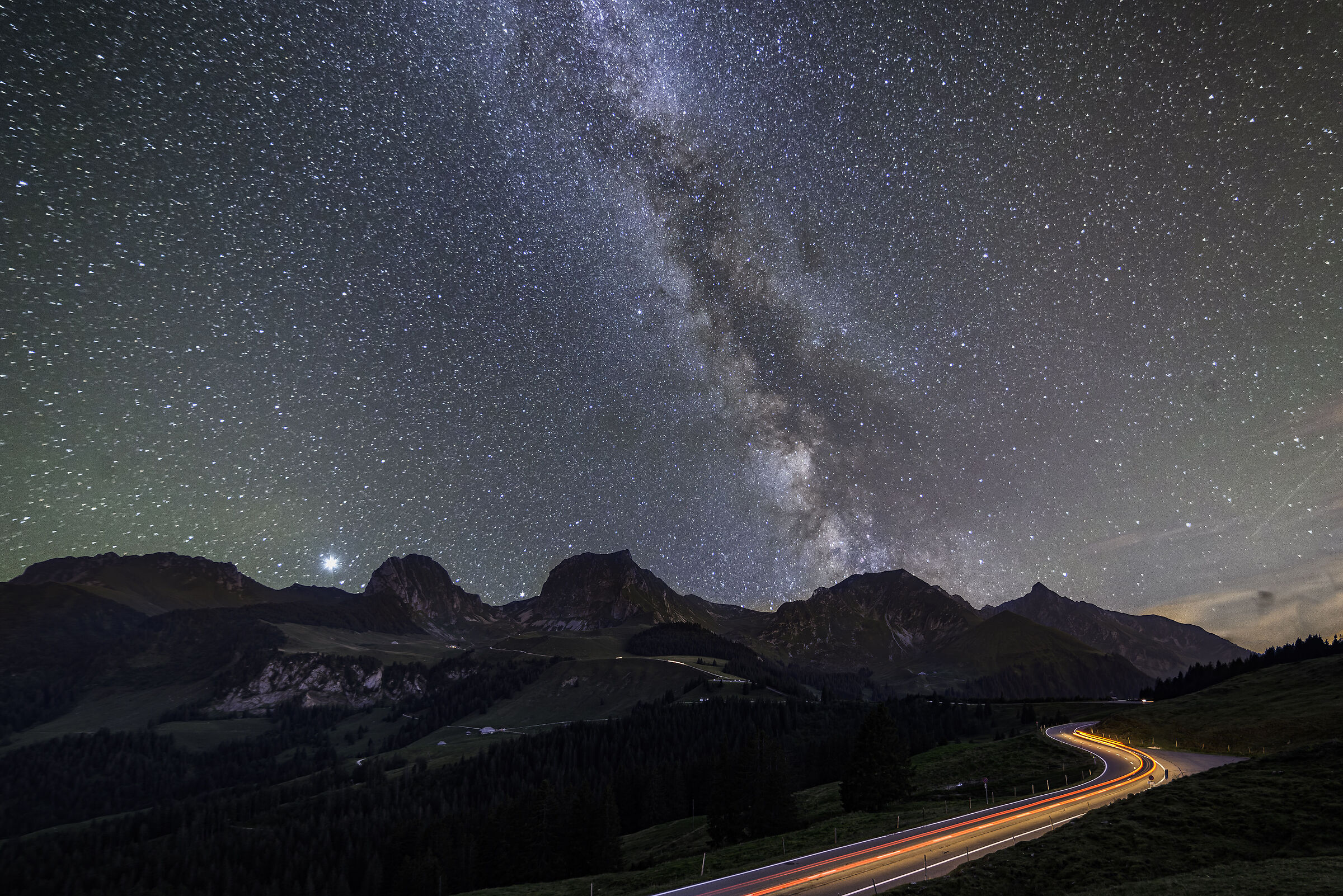Milky way near bern