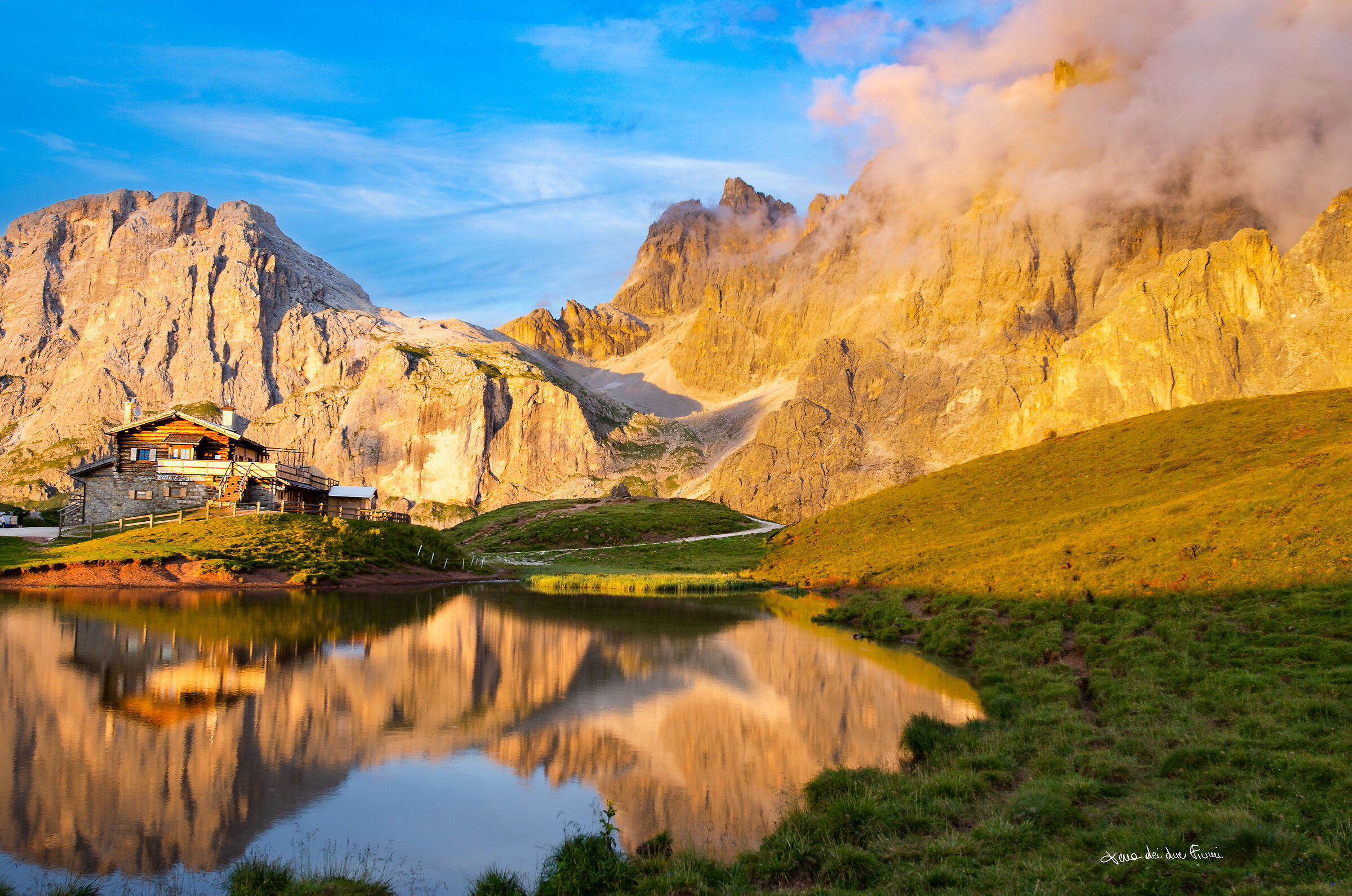 Enrosadira alla Baita Segantini