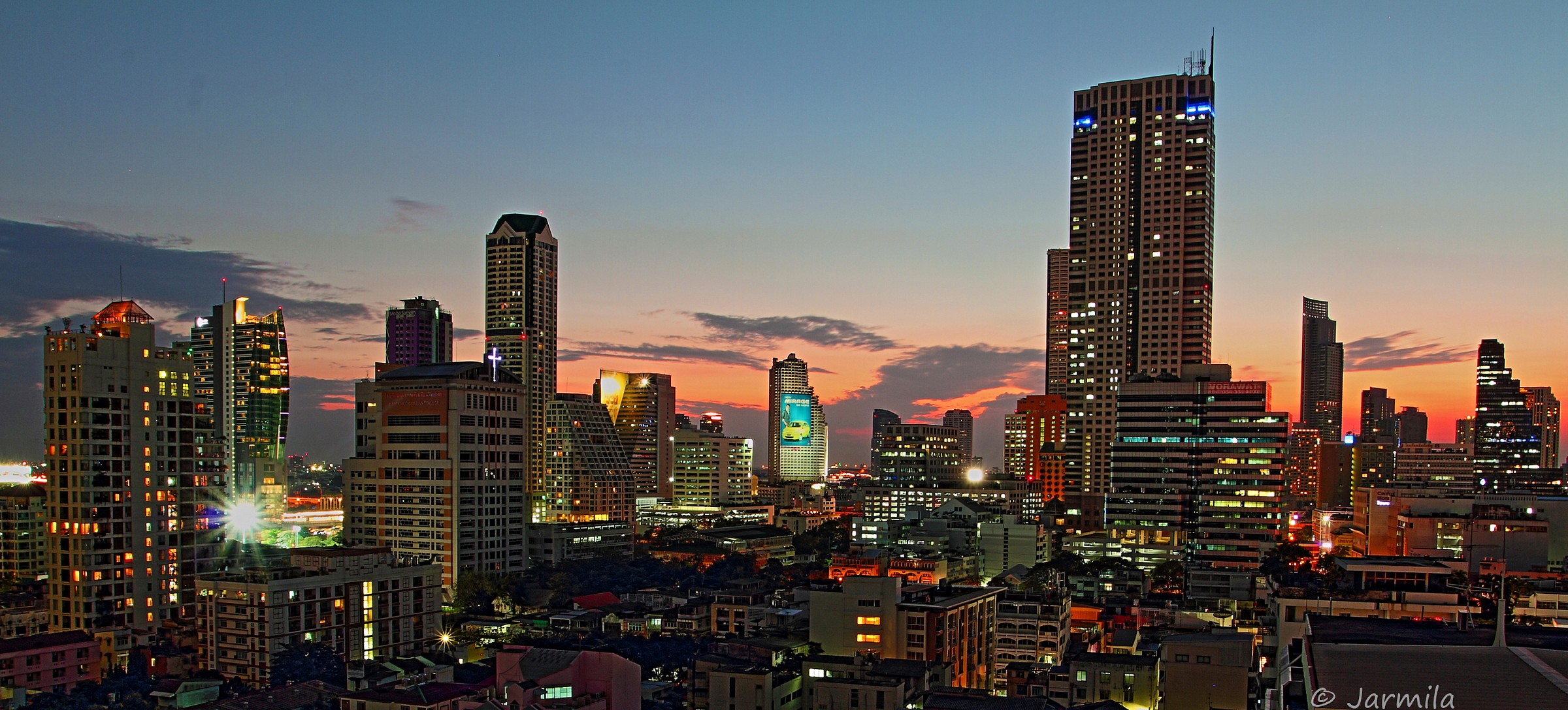 Night view of Bangkok