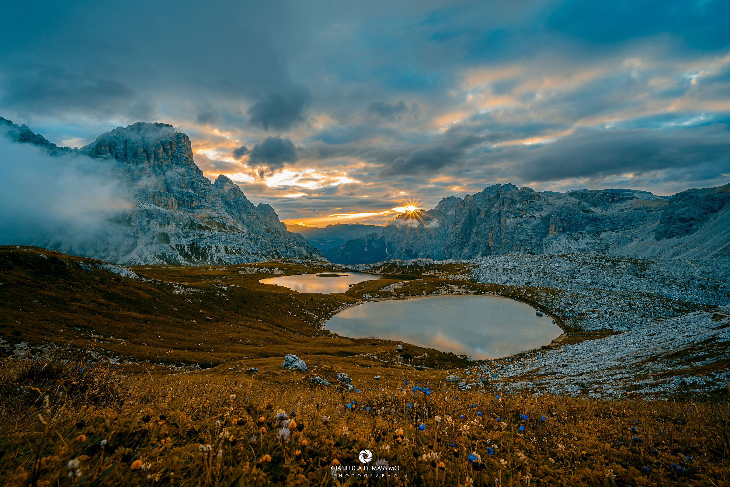 Sunrise On The Lakes of the Piani