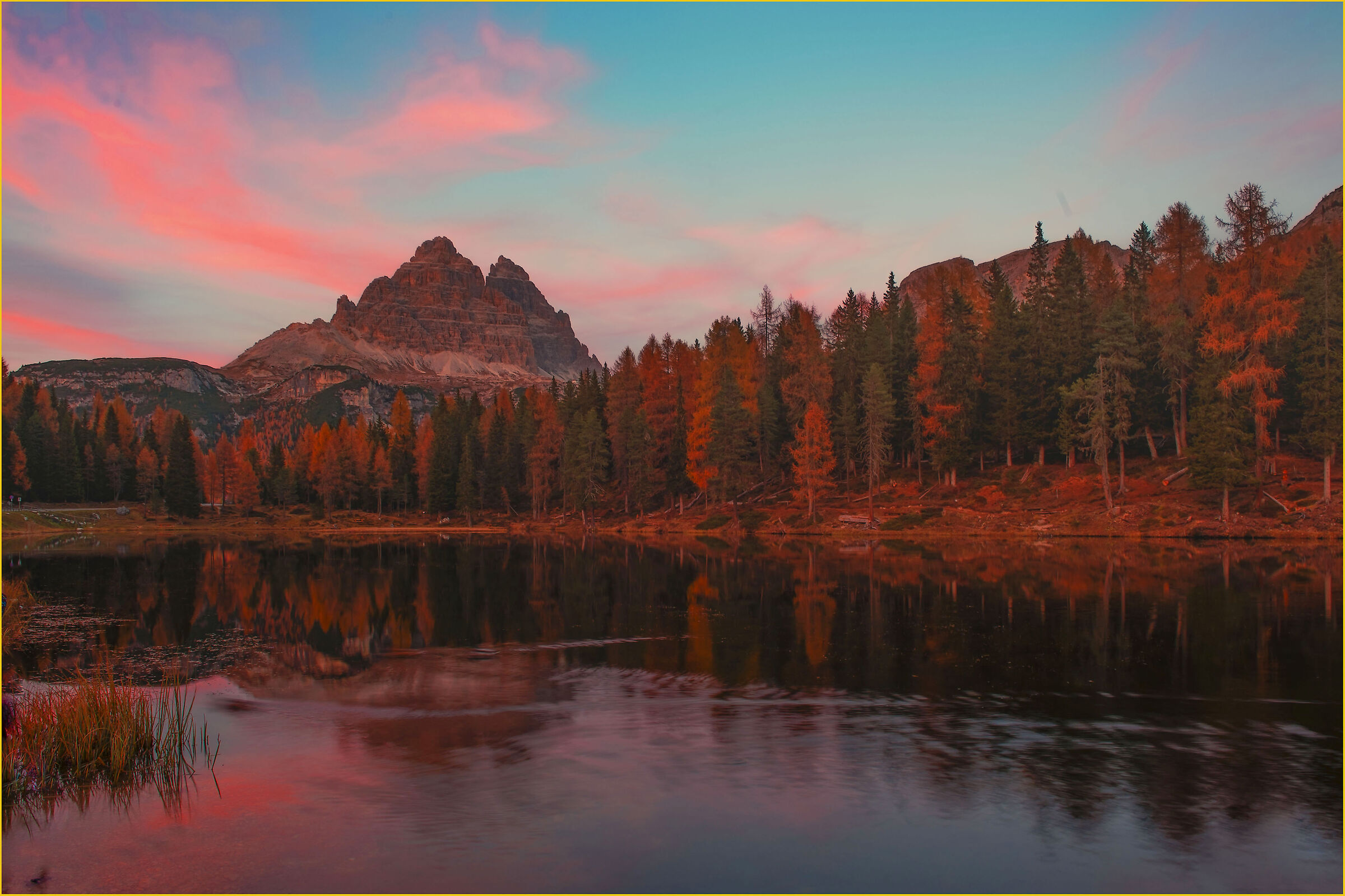 Three peaks in the mirror