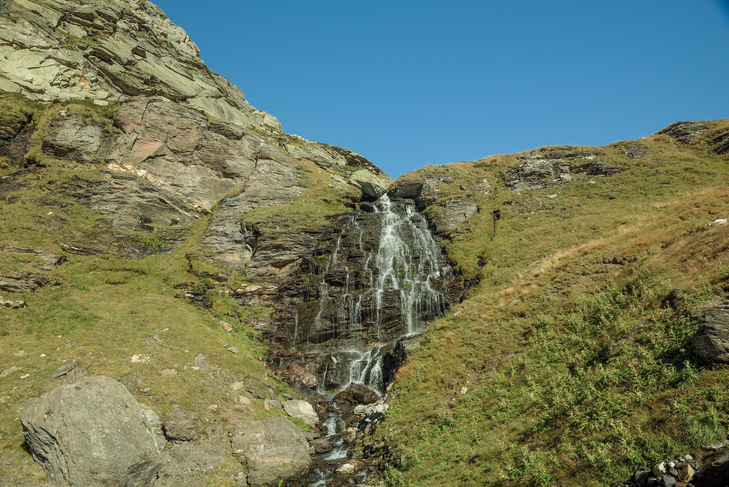 cascata proveniente dal Lago Poiala