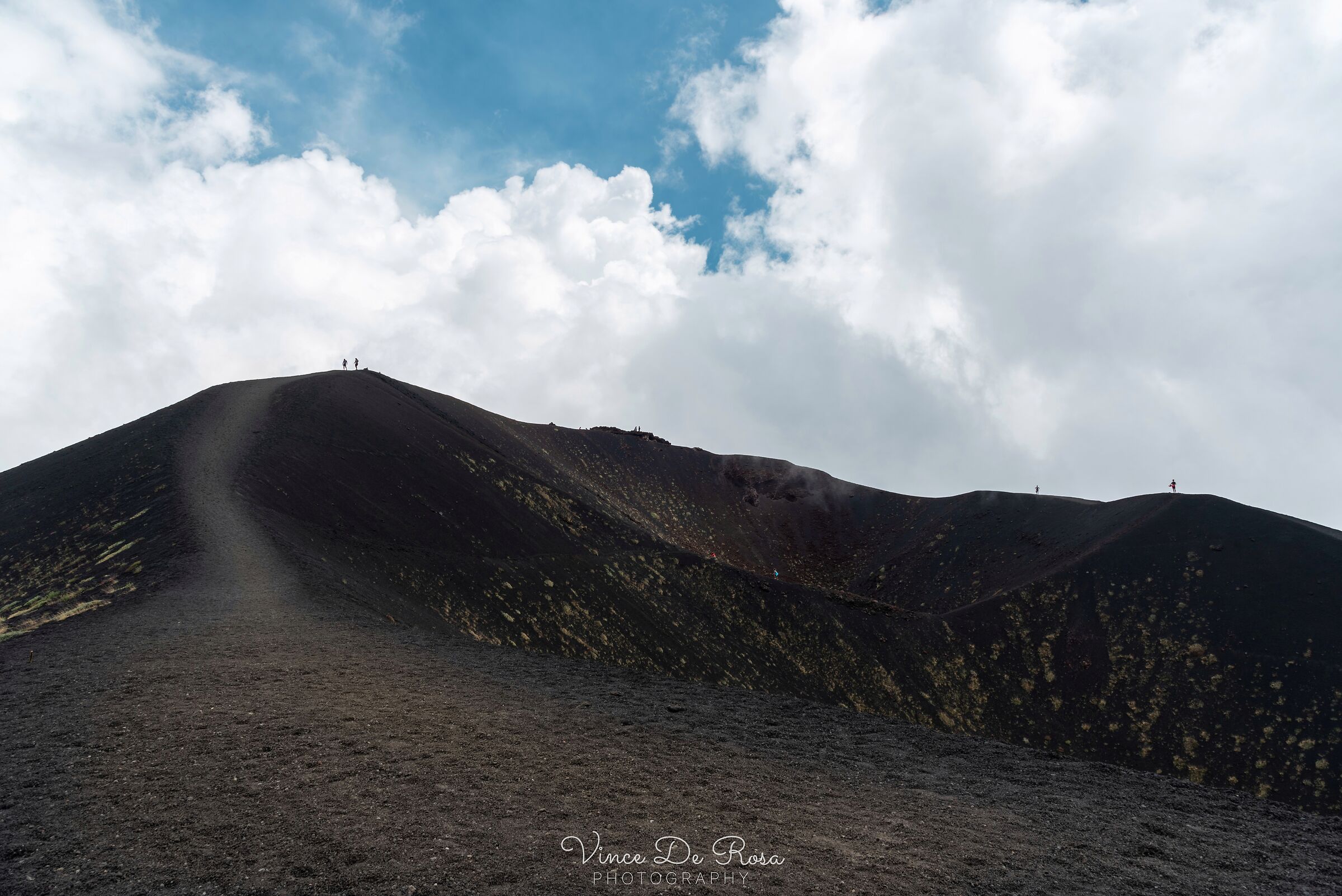 Explorers on a volcano