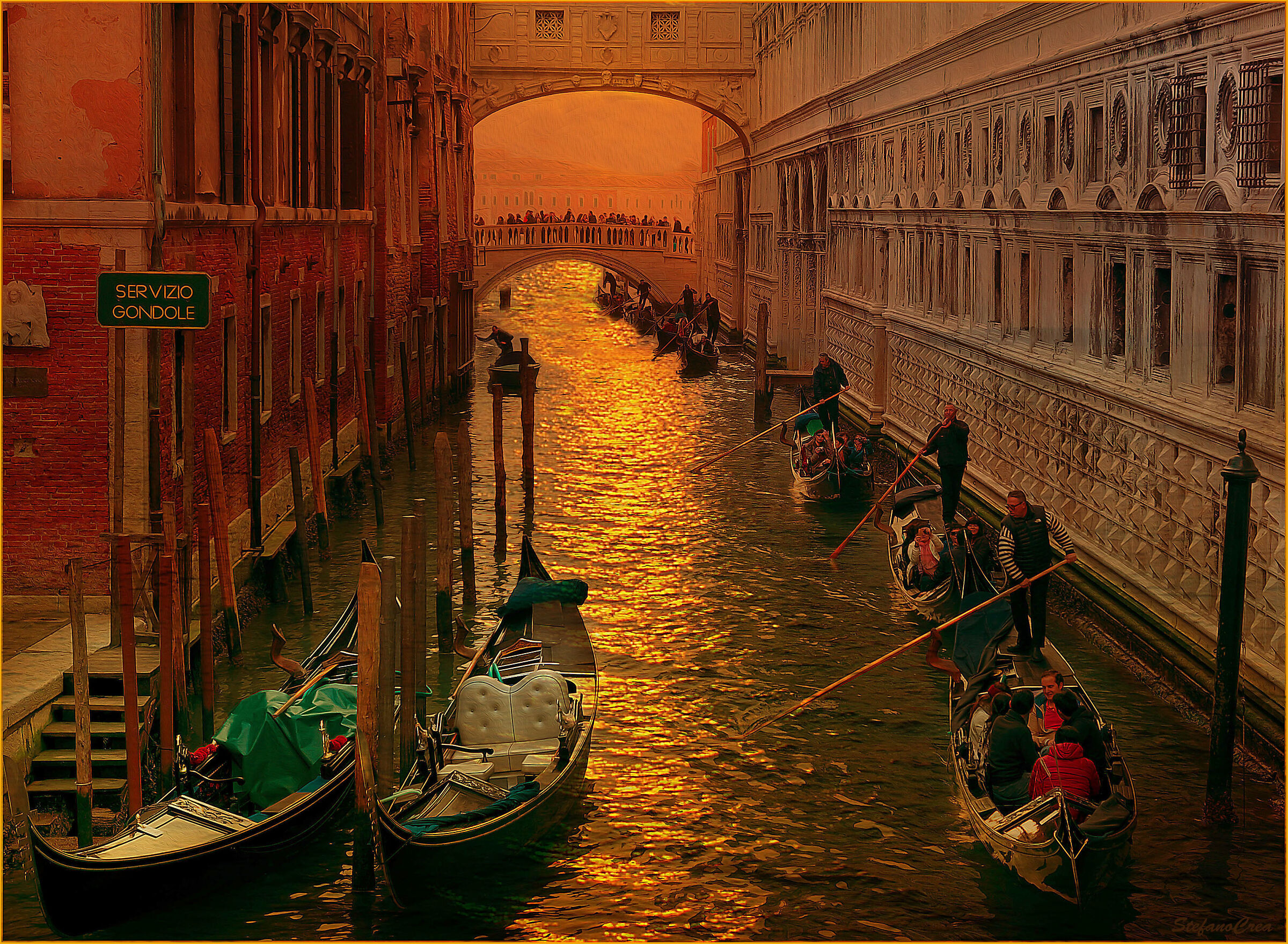 The gondoliers