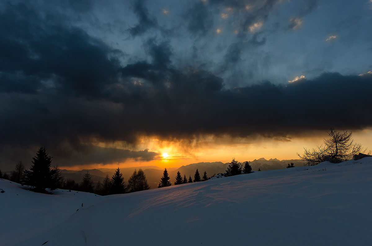 Last light on the Nevegal 2