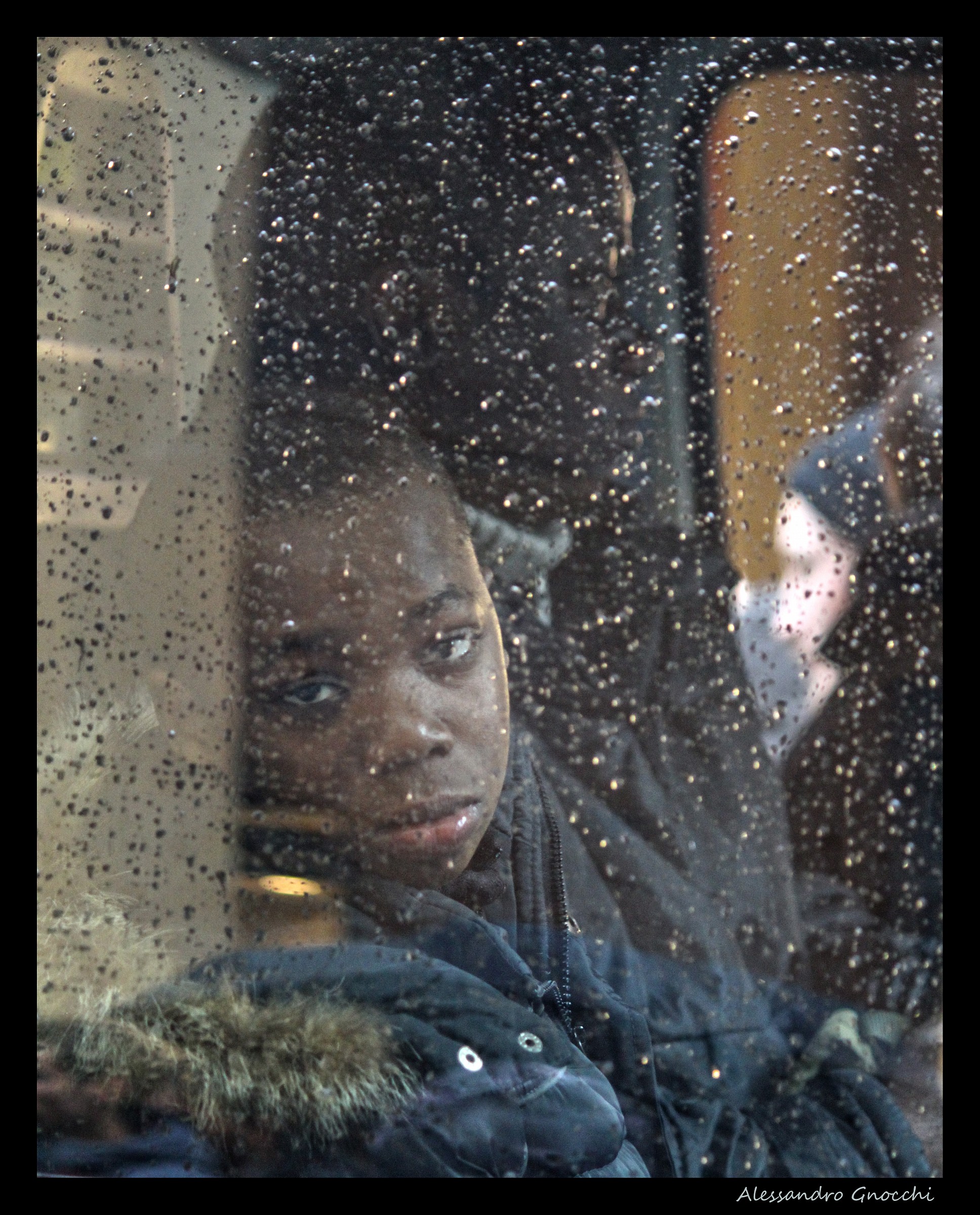 Sguardo dietro le gocce