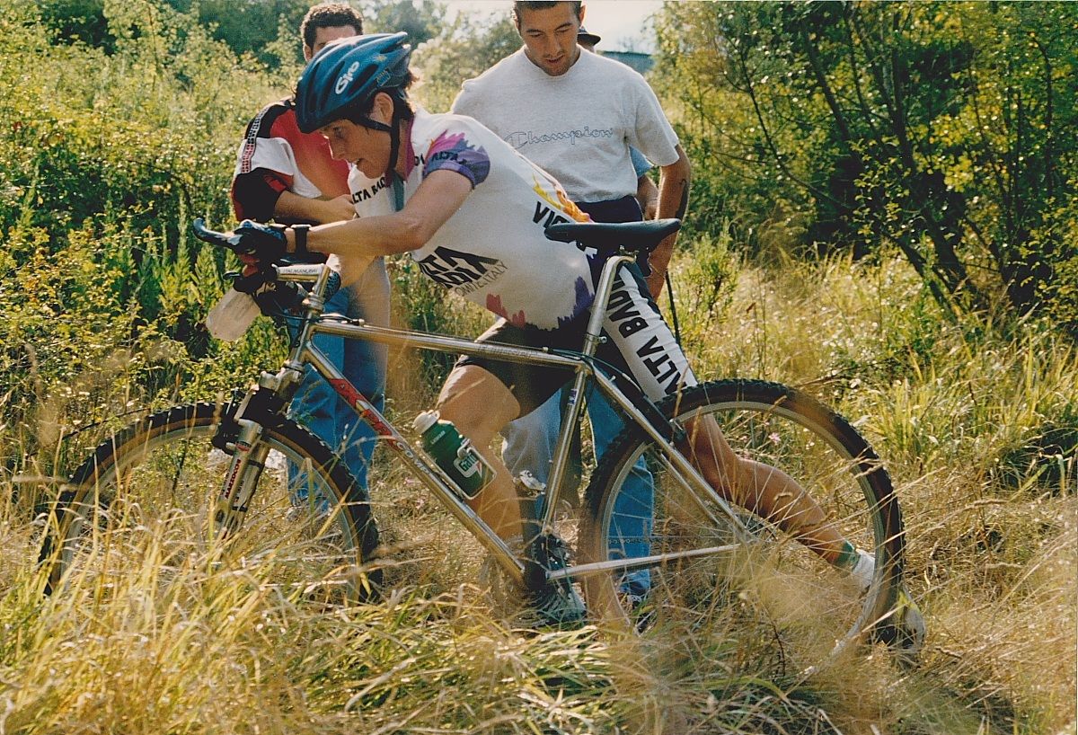 Maria Canins - Gara mountain bike anni 90