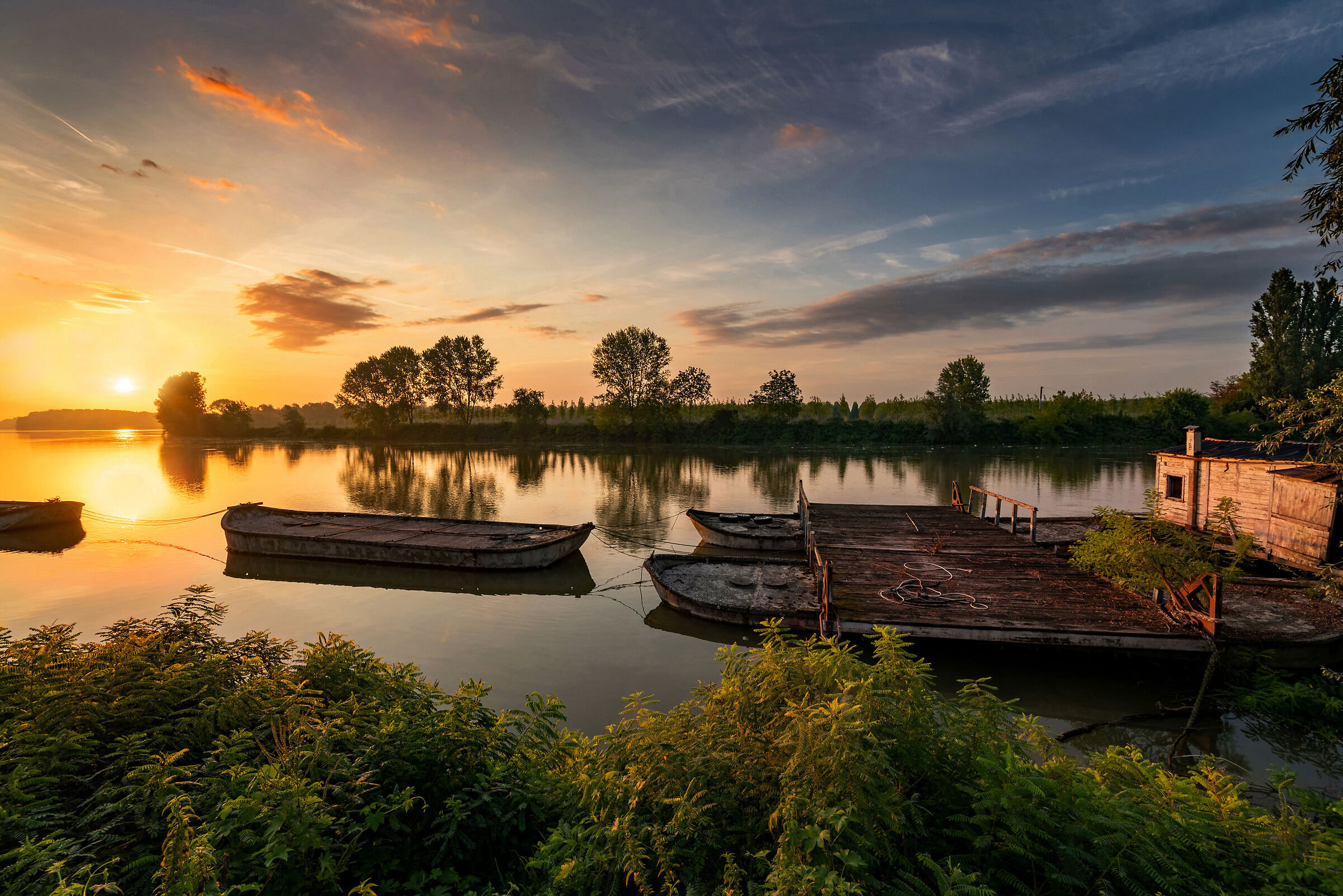 Sunrise over the river..