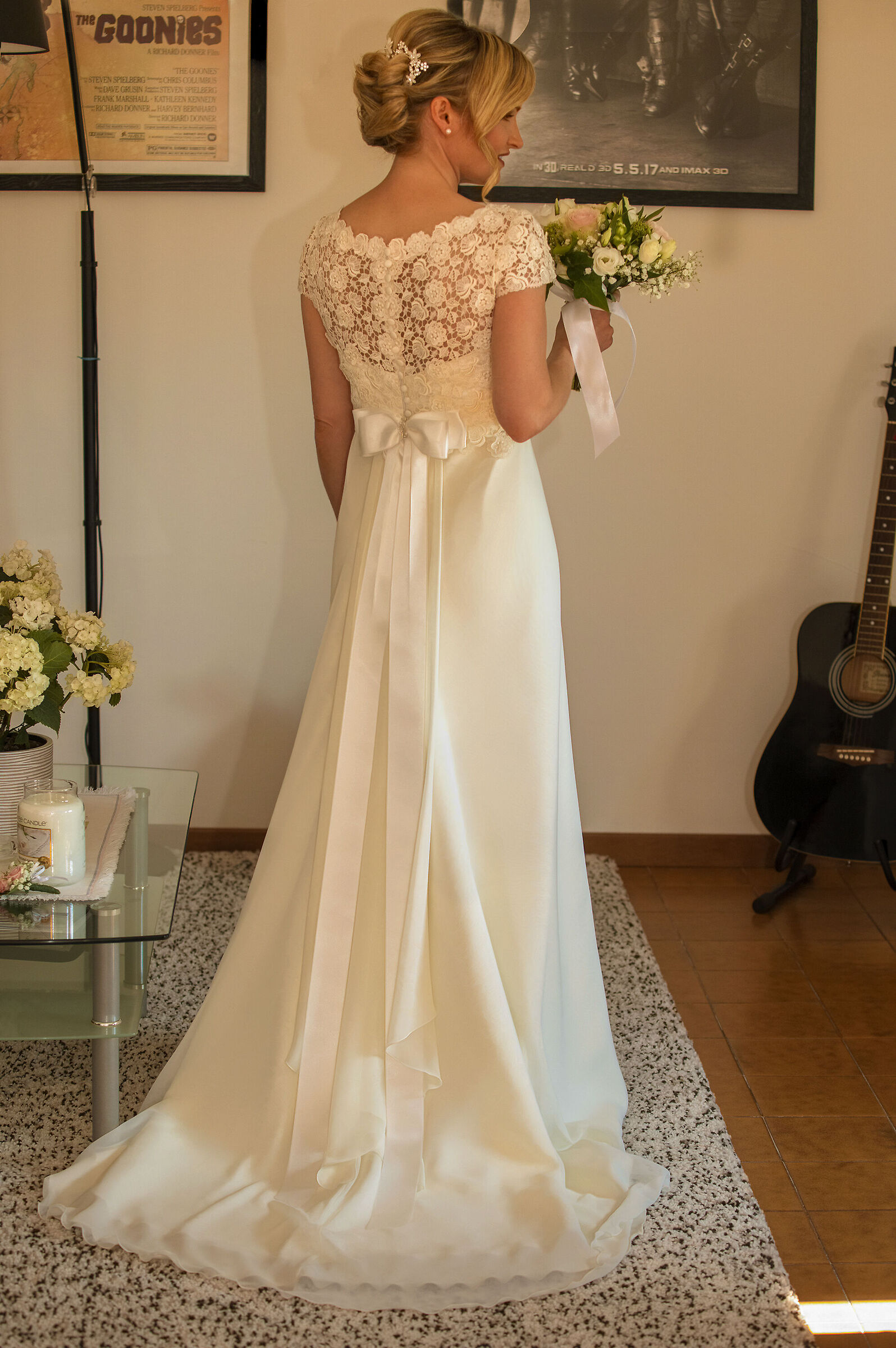 The bride's dress