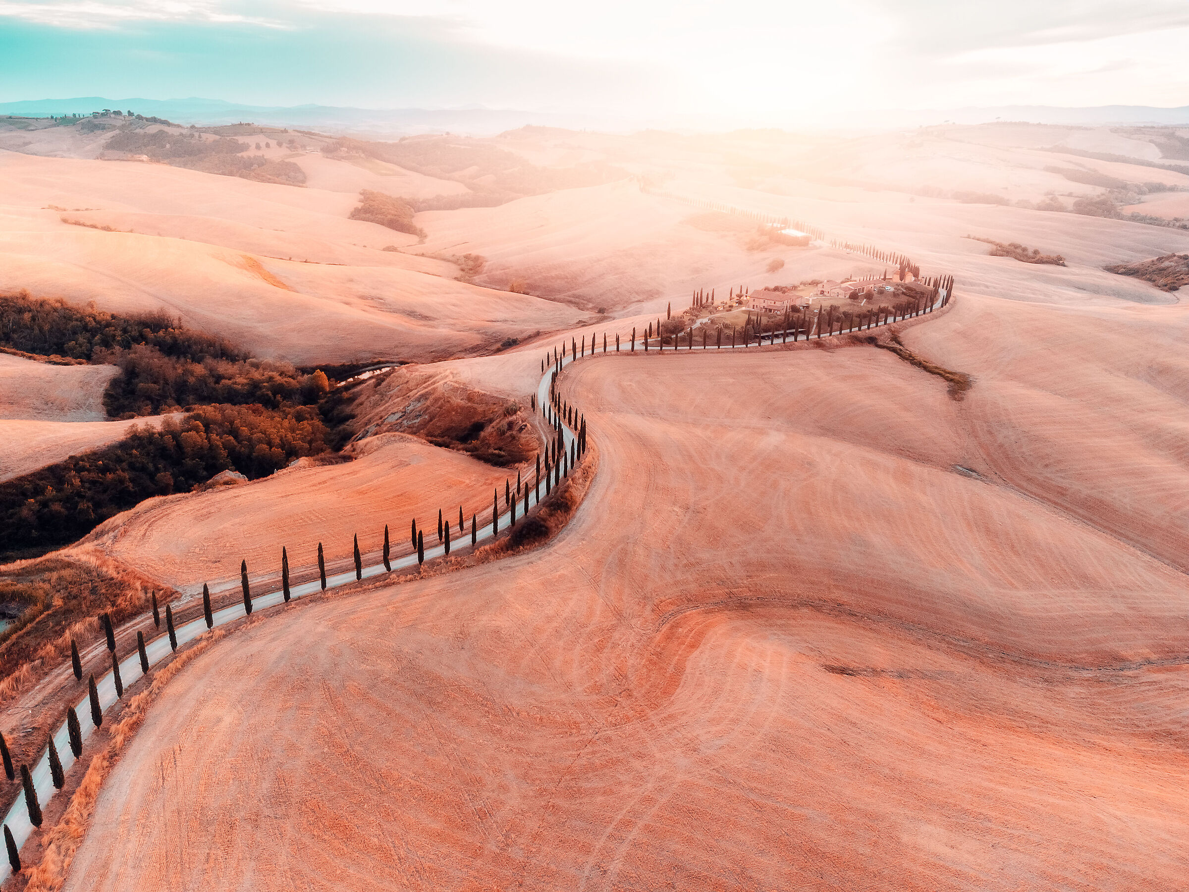 Tramonto in Val d'orcia