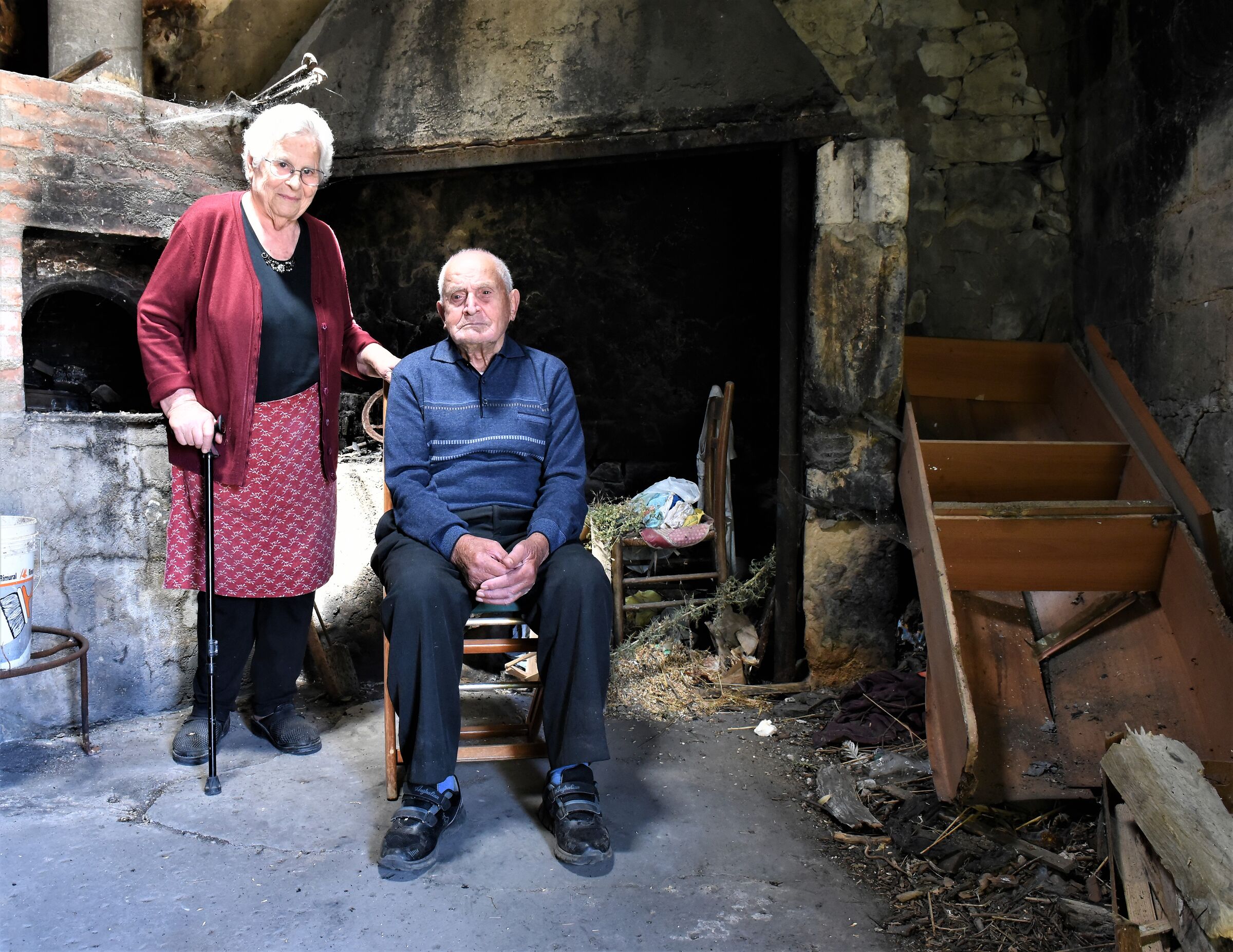 Don Nanè e Signora, in posa.