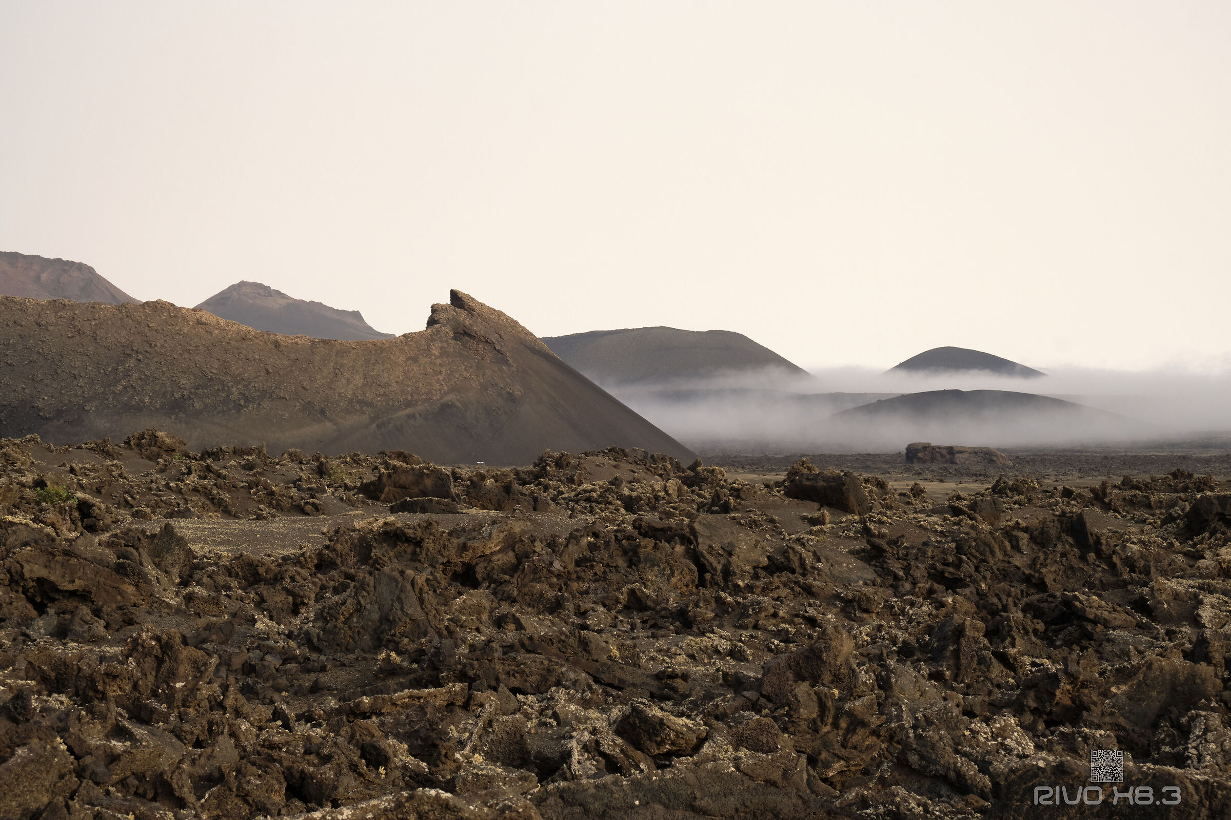 Lanzarote - Vulcano nella nebbia mattutina