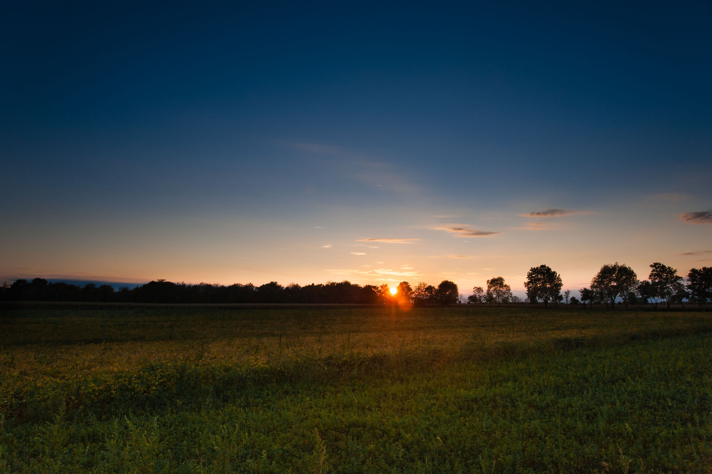 un tramonto preautunnale