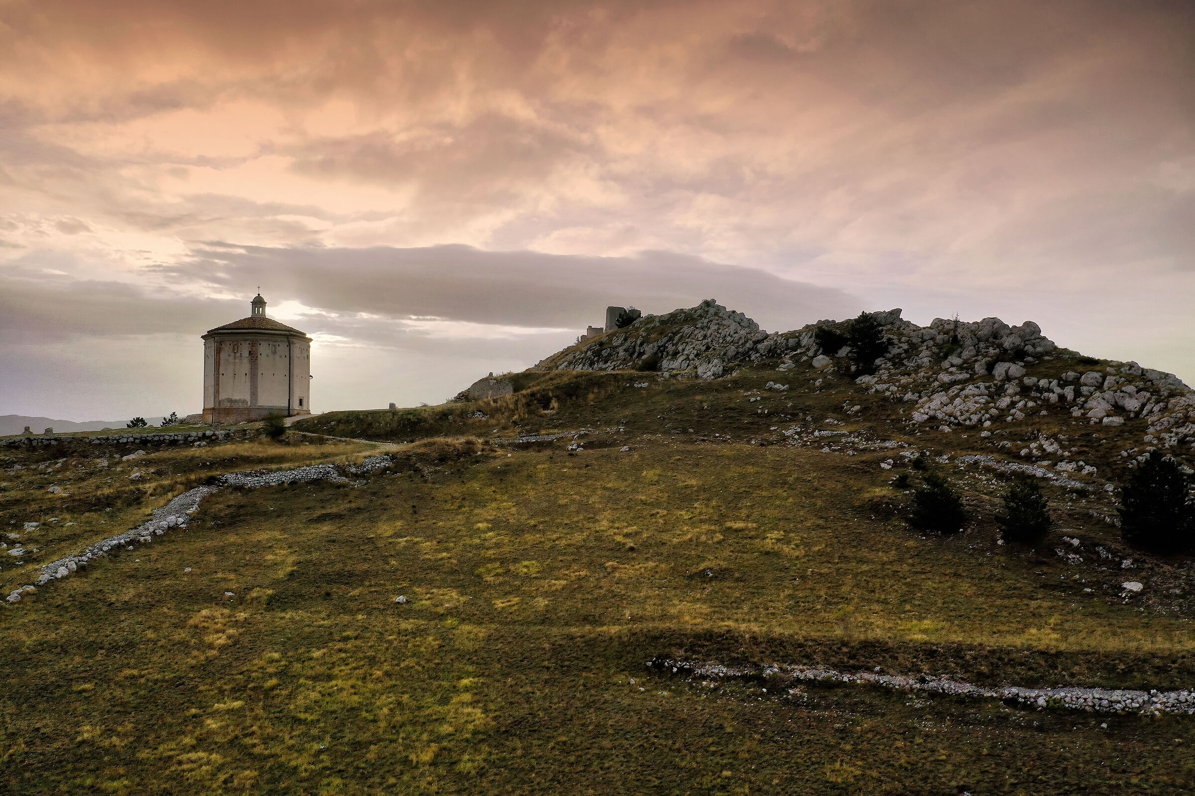 Church of Santa Maria della Pieta' and Rocca Calascio