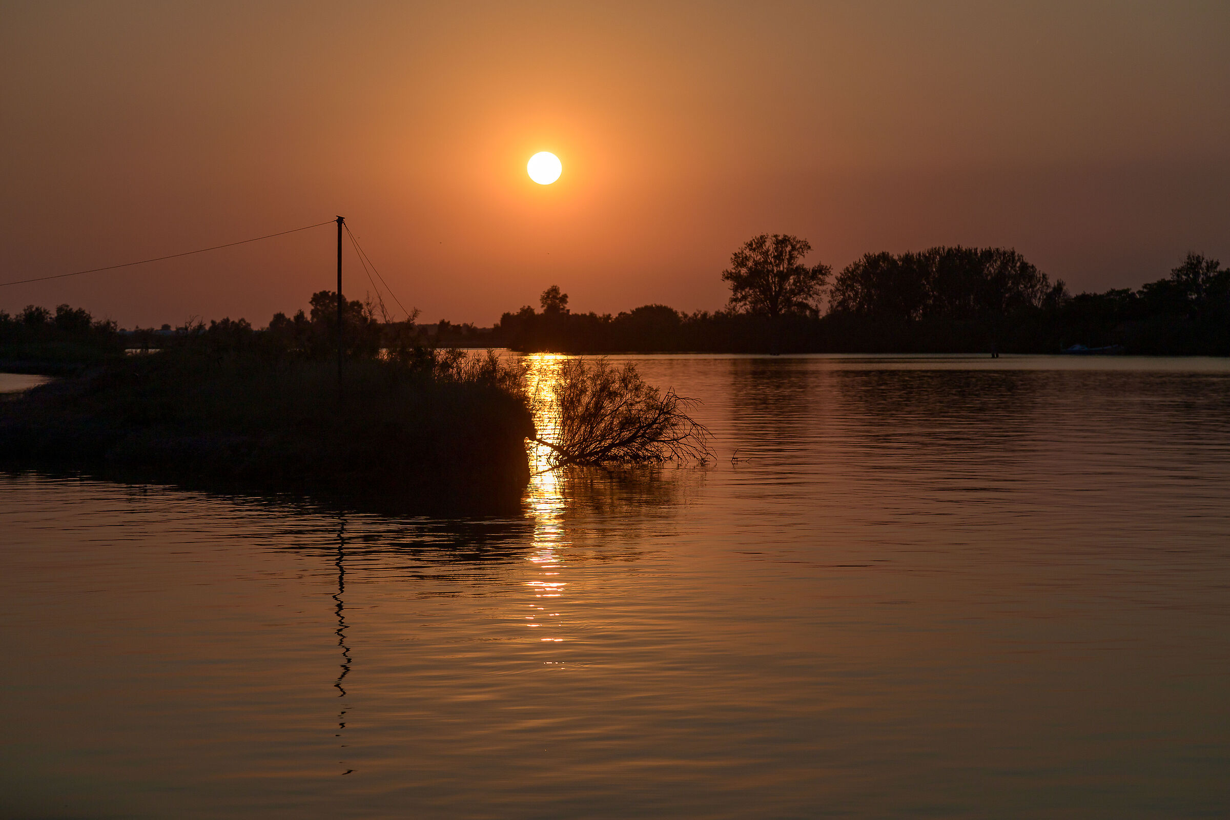 Tramonto sulla laguna veneta