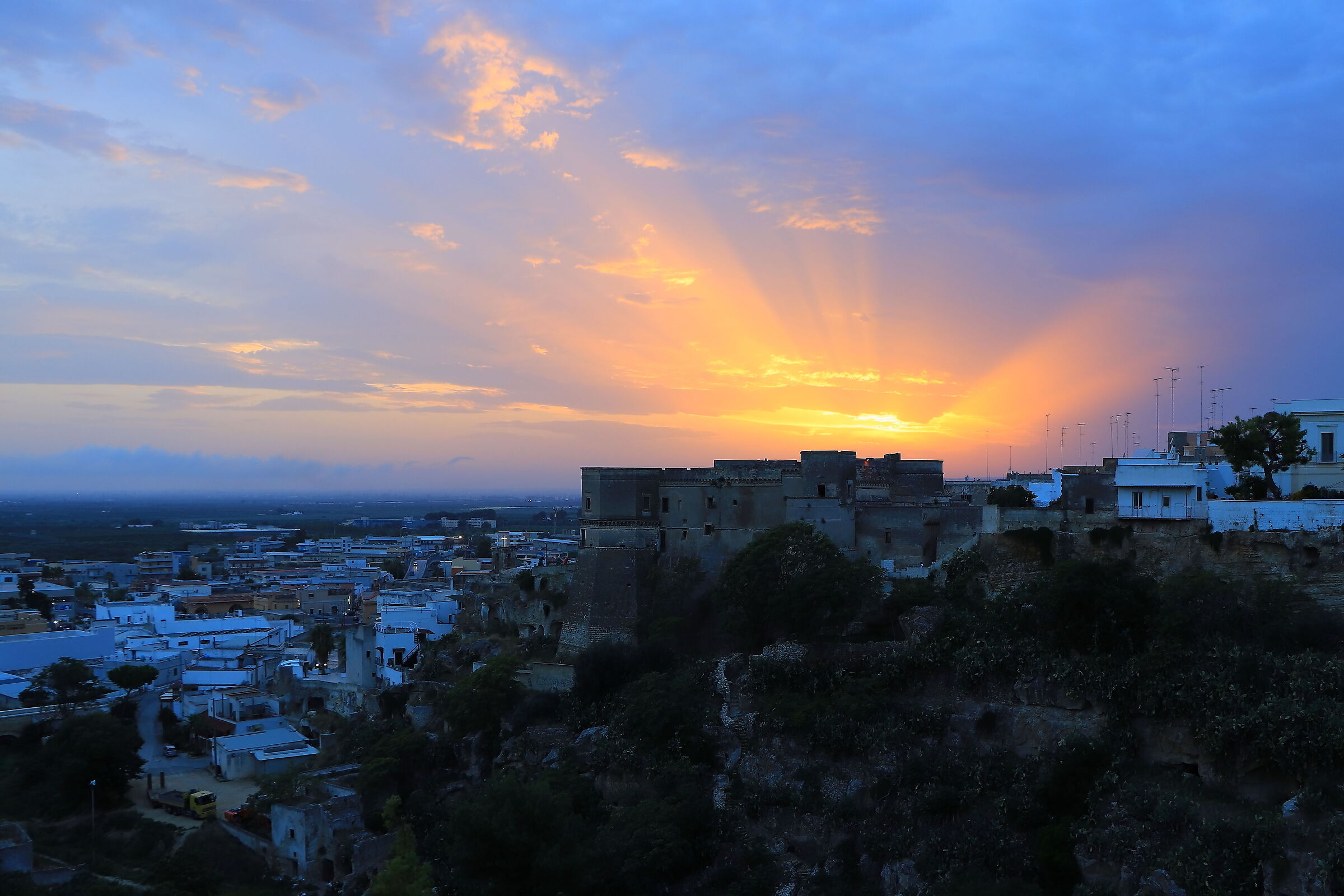 Tramonto al castello