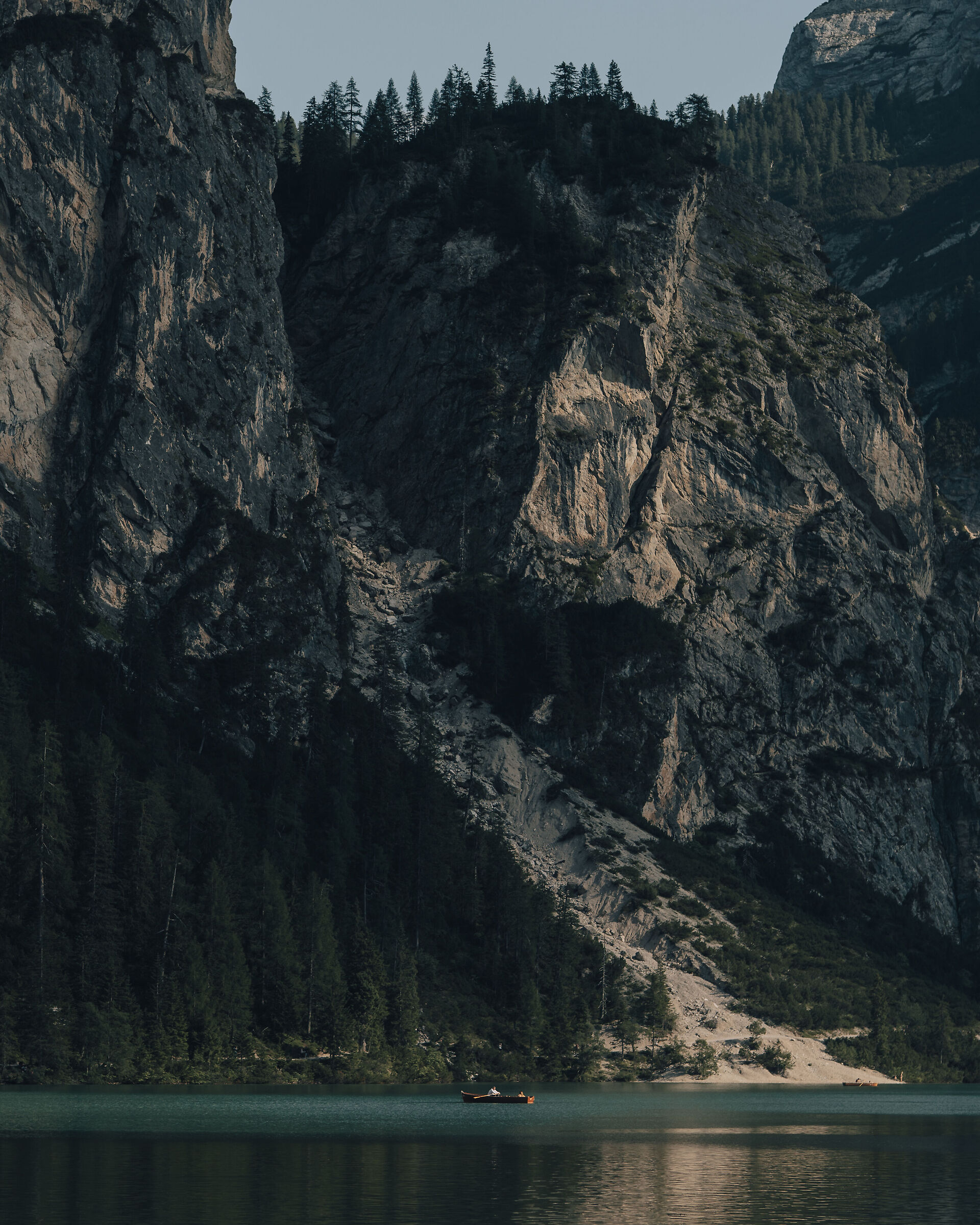 Lights and shadows on Lake Braies