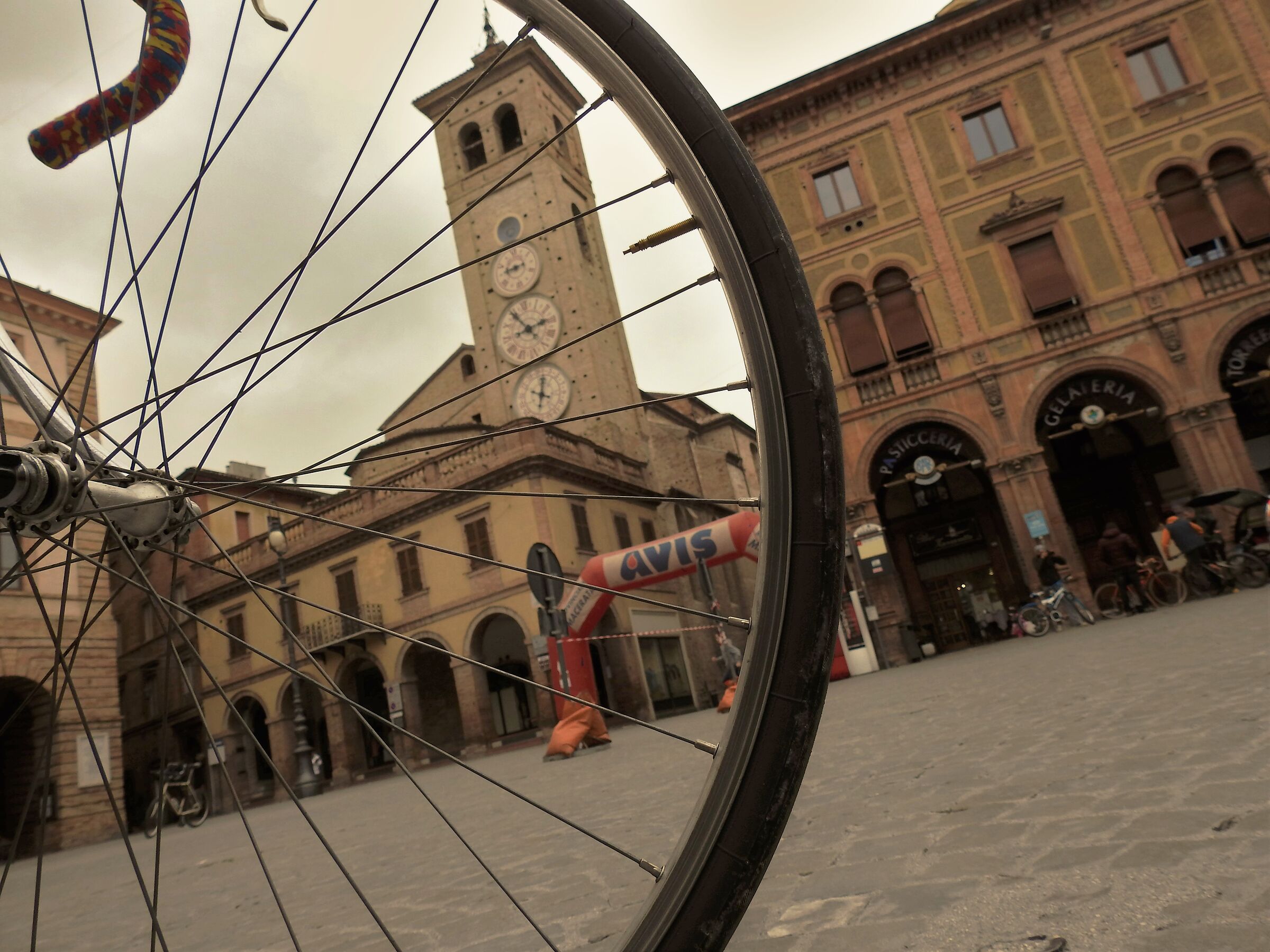 Bicycle Wheel With Clock Tower