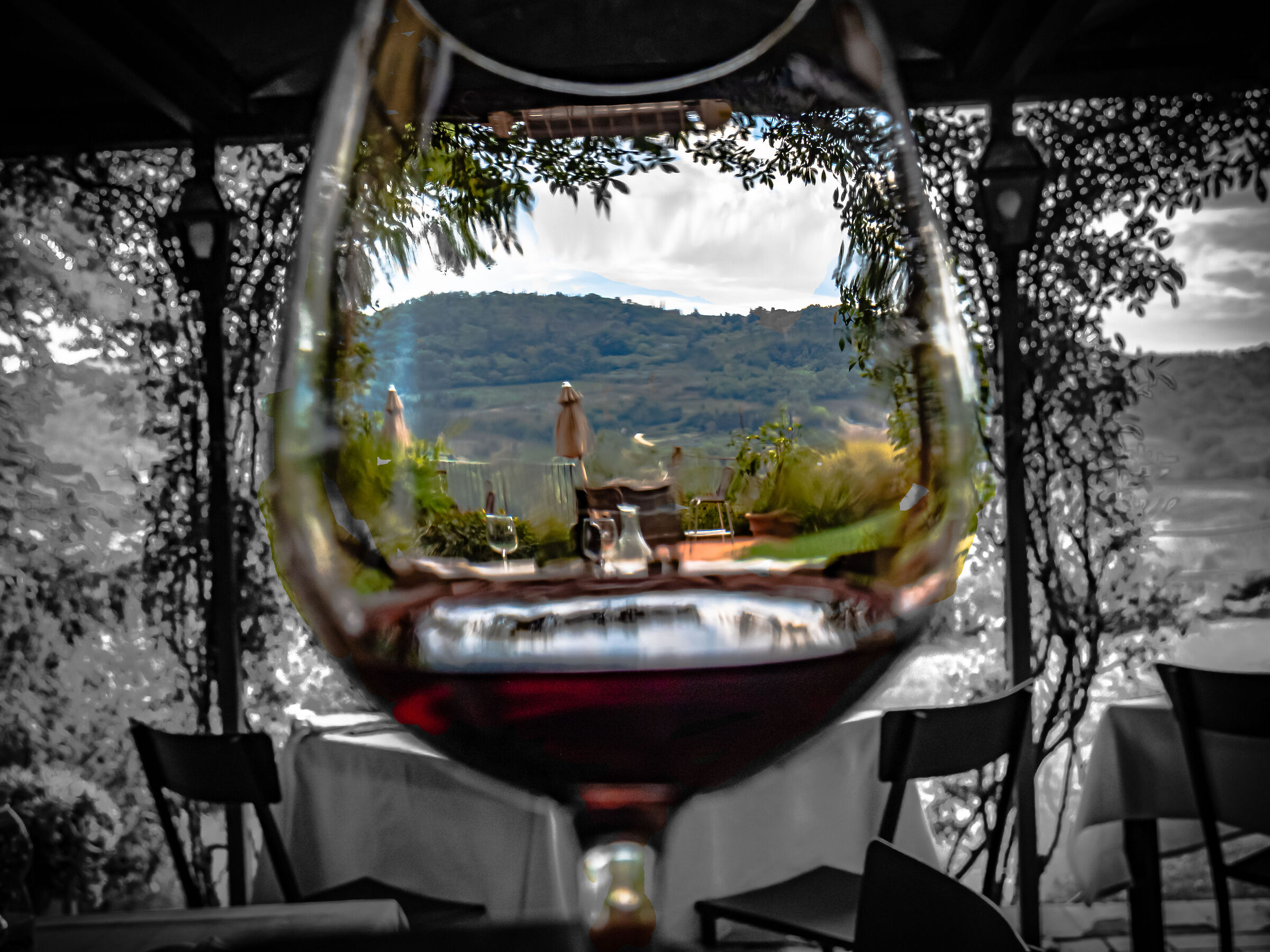 Chianti in a glass
