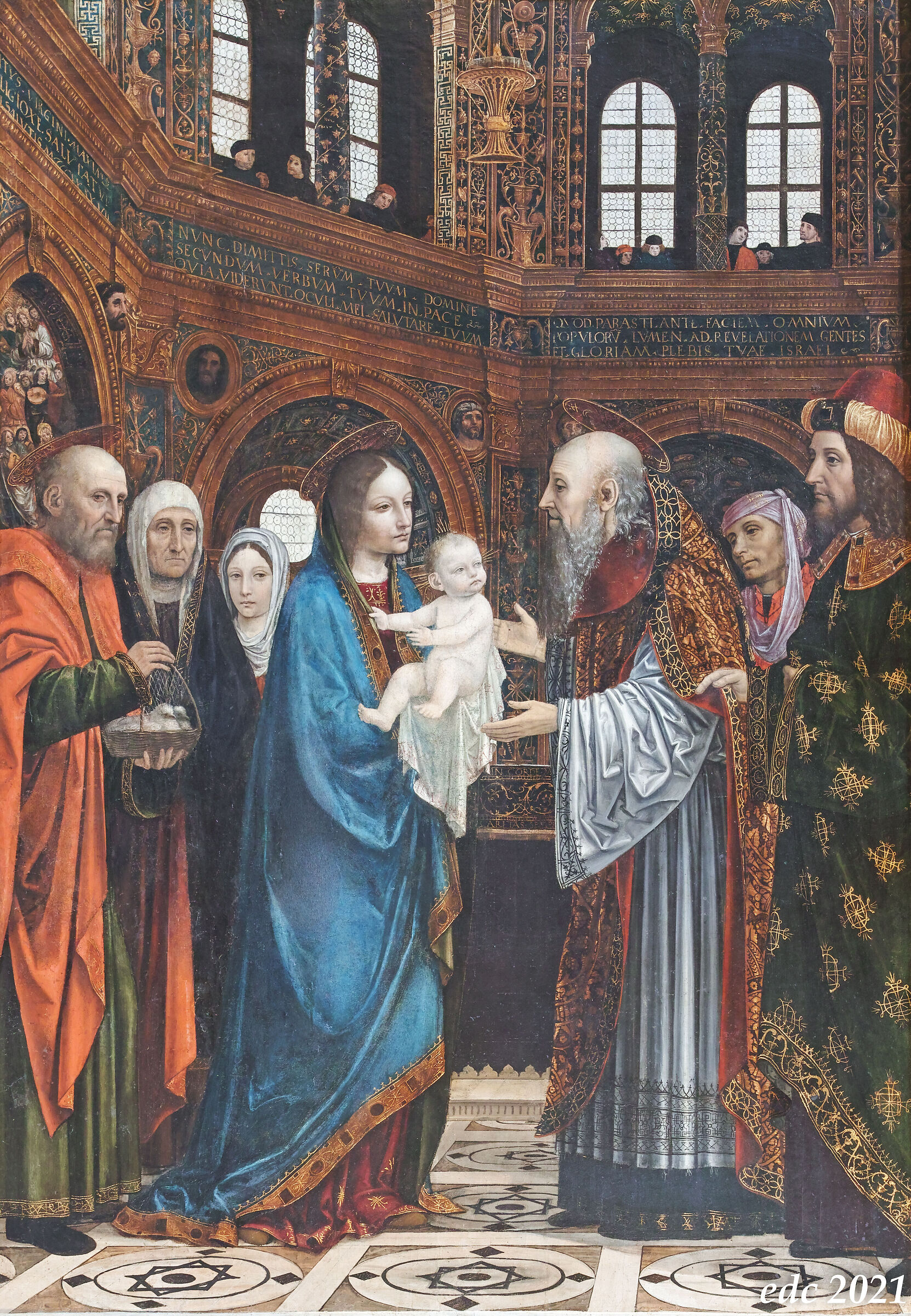 "Presentazione al Tempio" di Bergognone