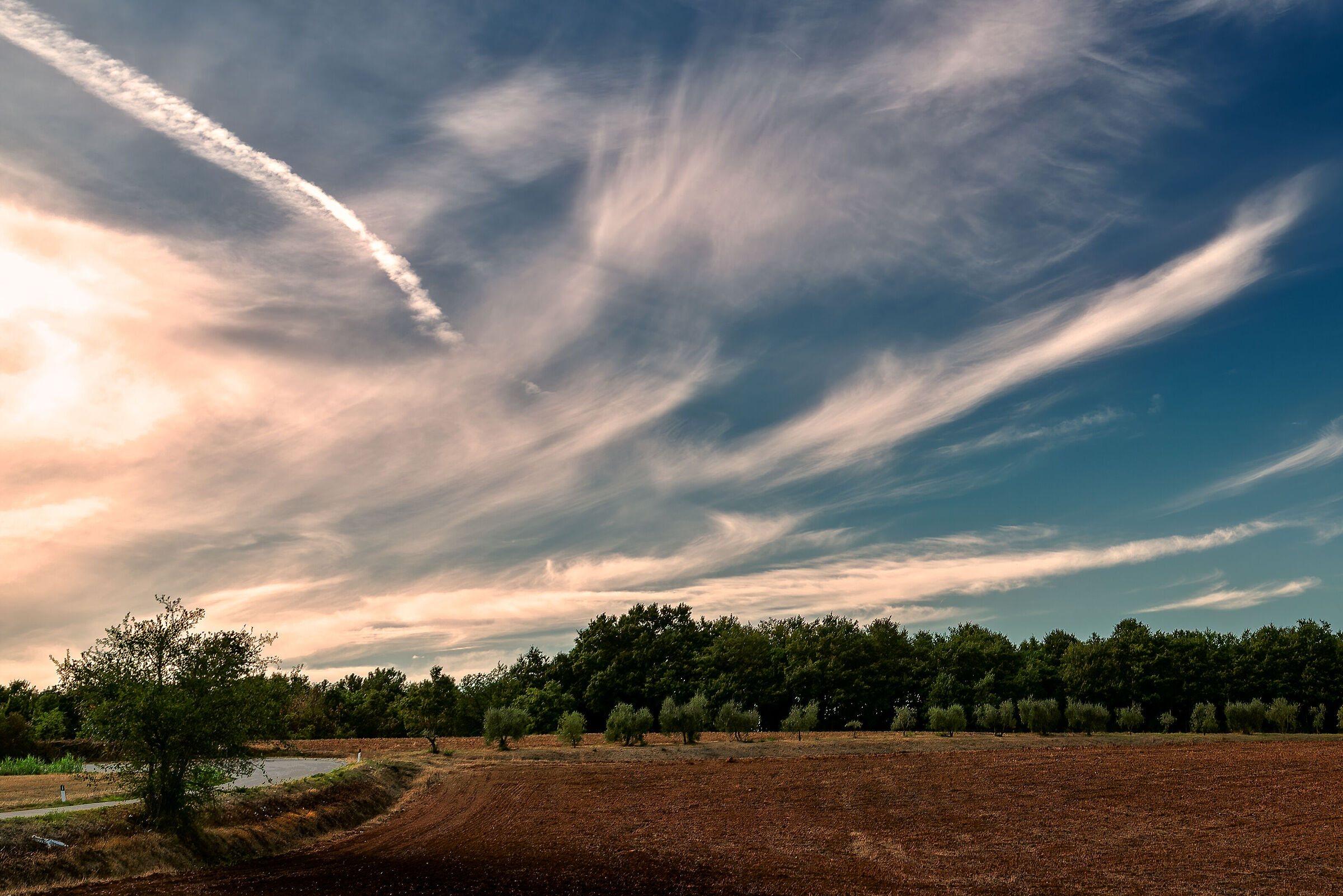 nuvole ,paesaggio umbro