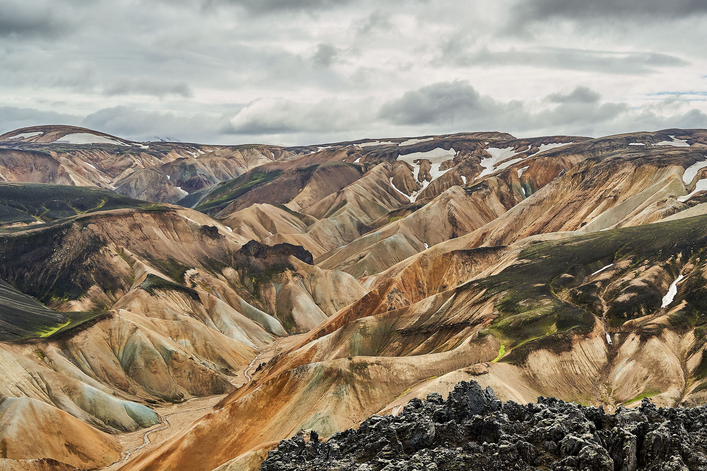 Landmannalaugar vista dal Bláhnjúkur