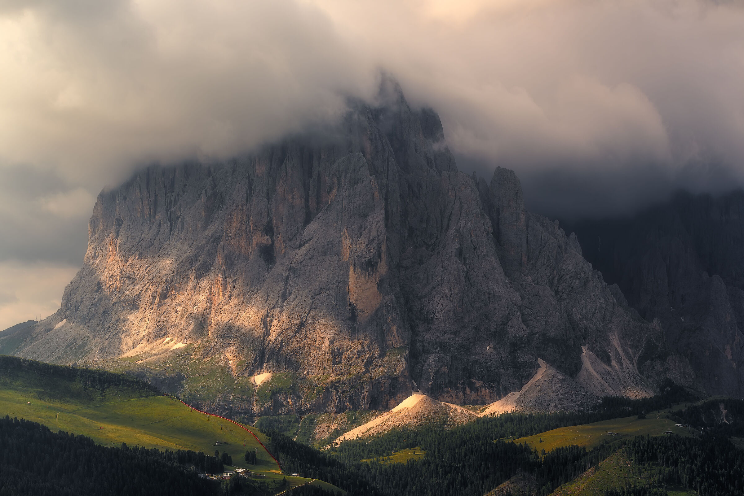 Peeping through the clouds