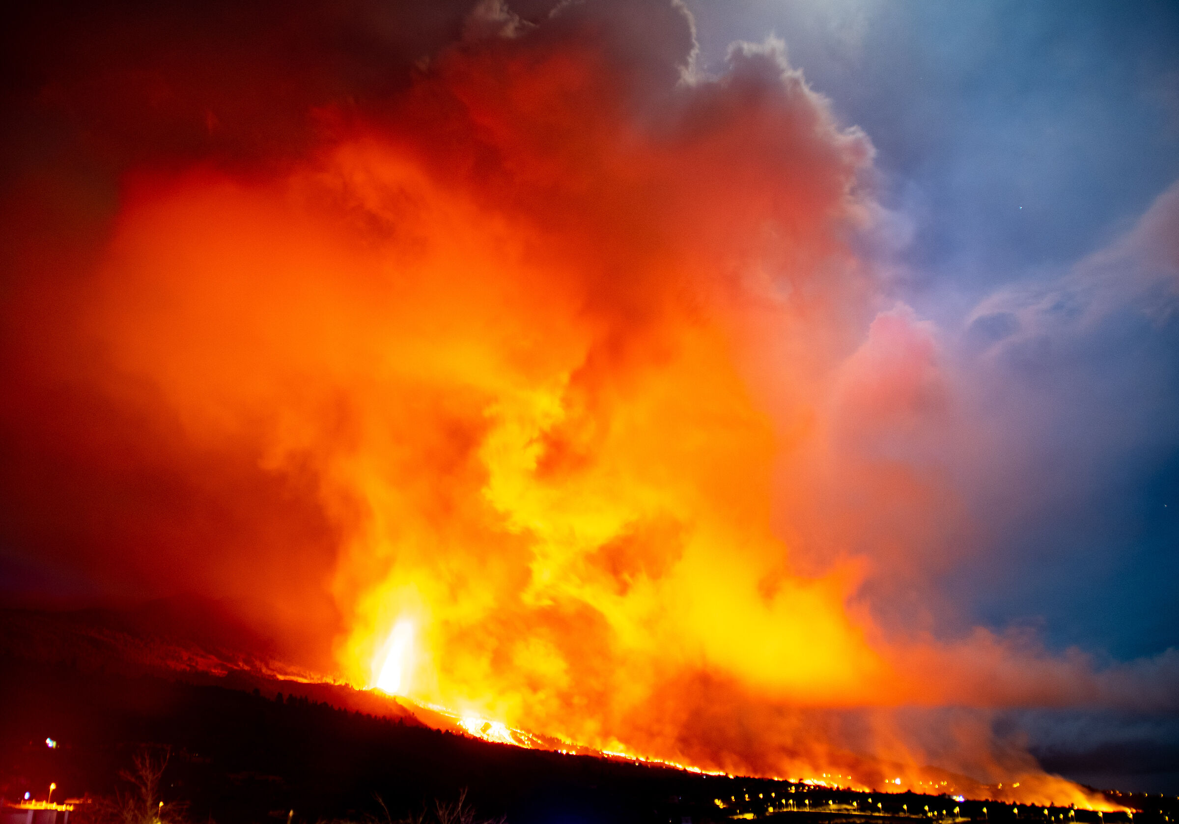 pirocumulus di notte