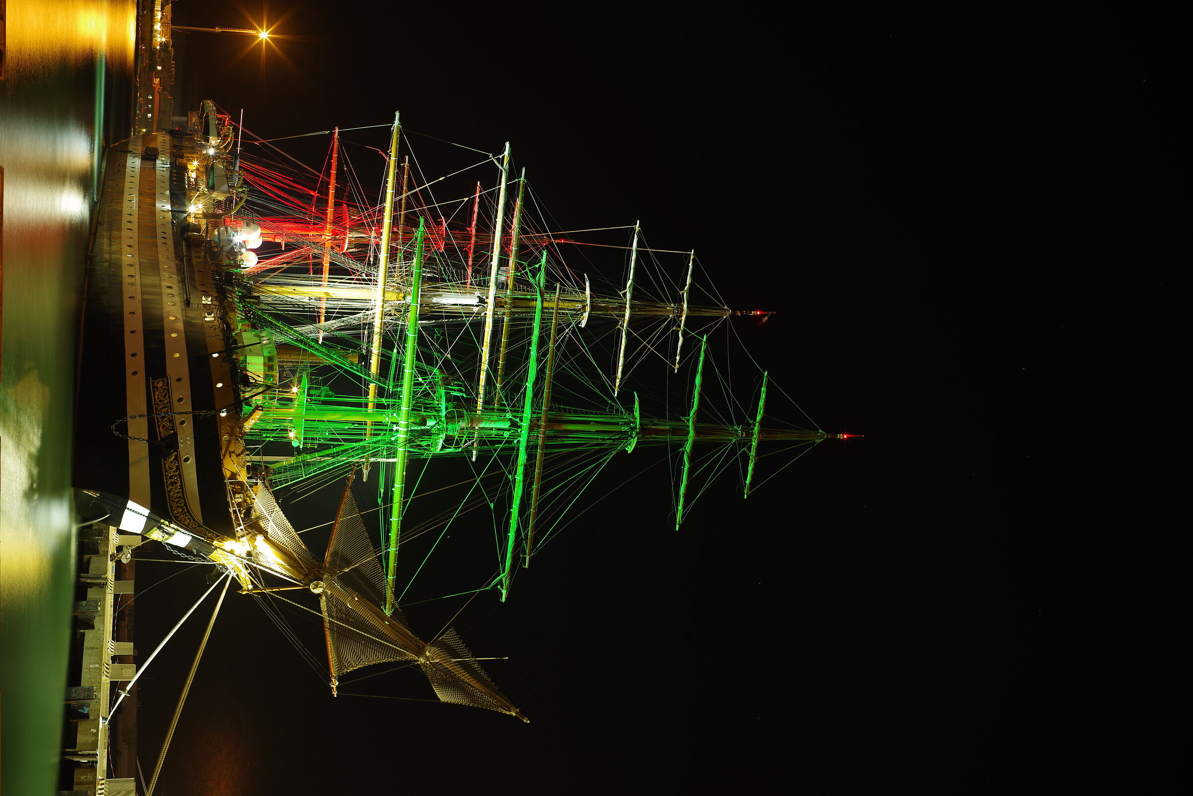 Amerigo Vespucci at night 3