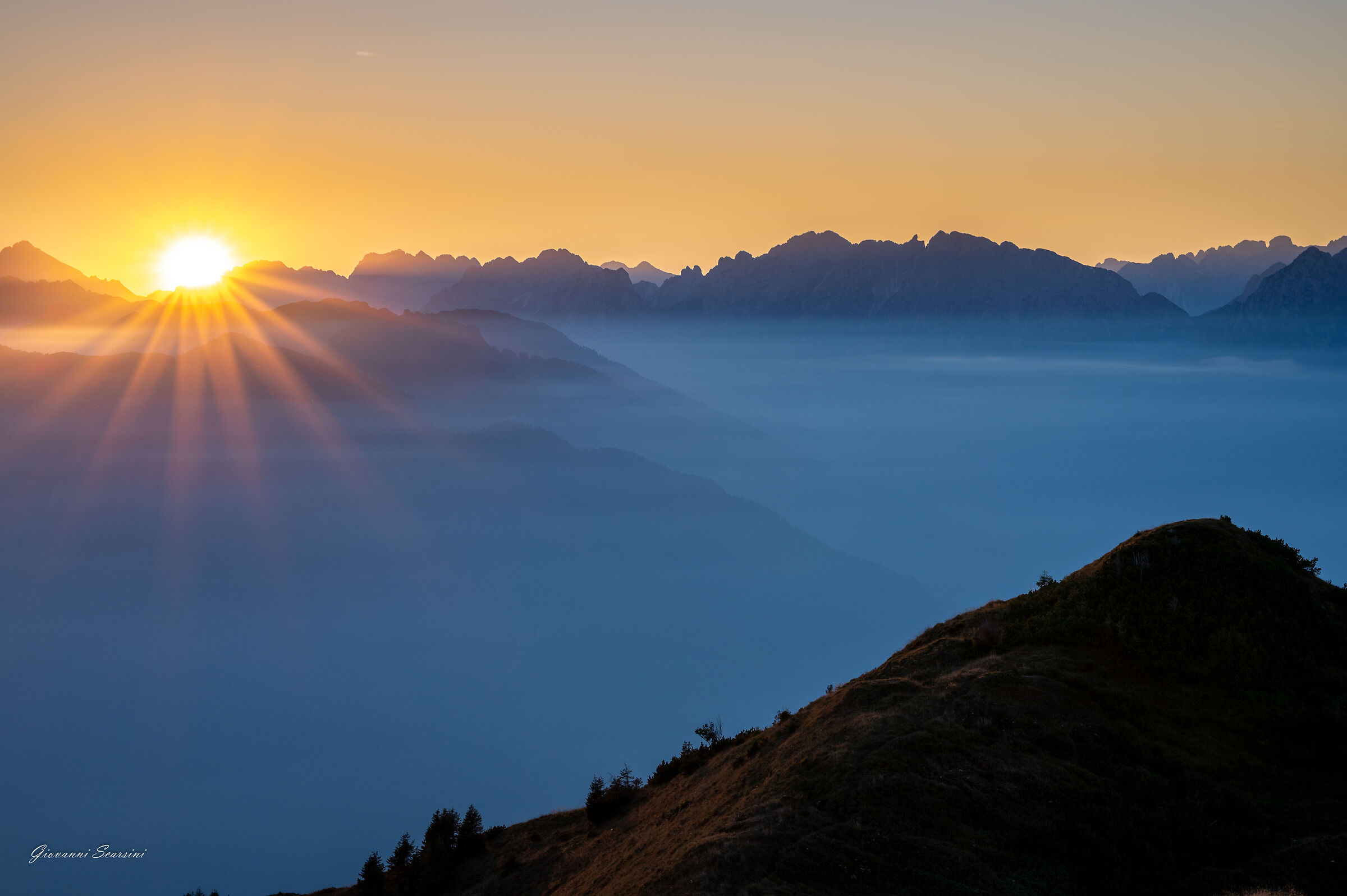 Sunsets at high altitude