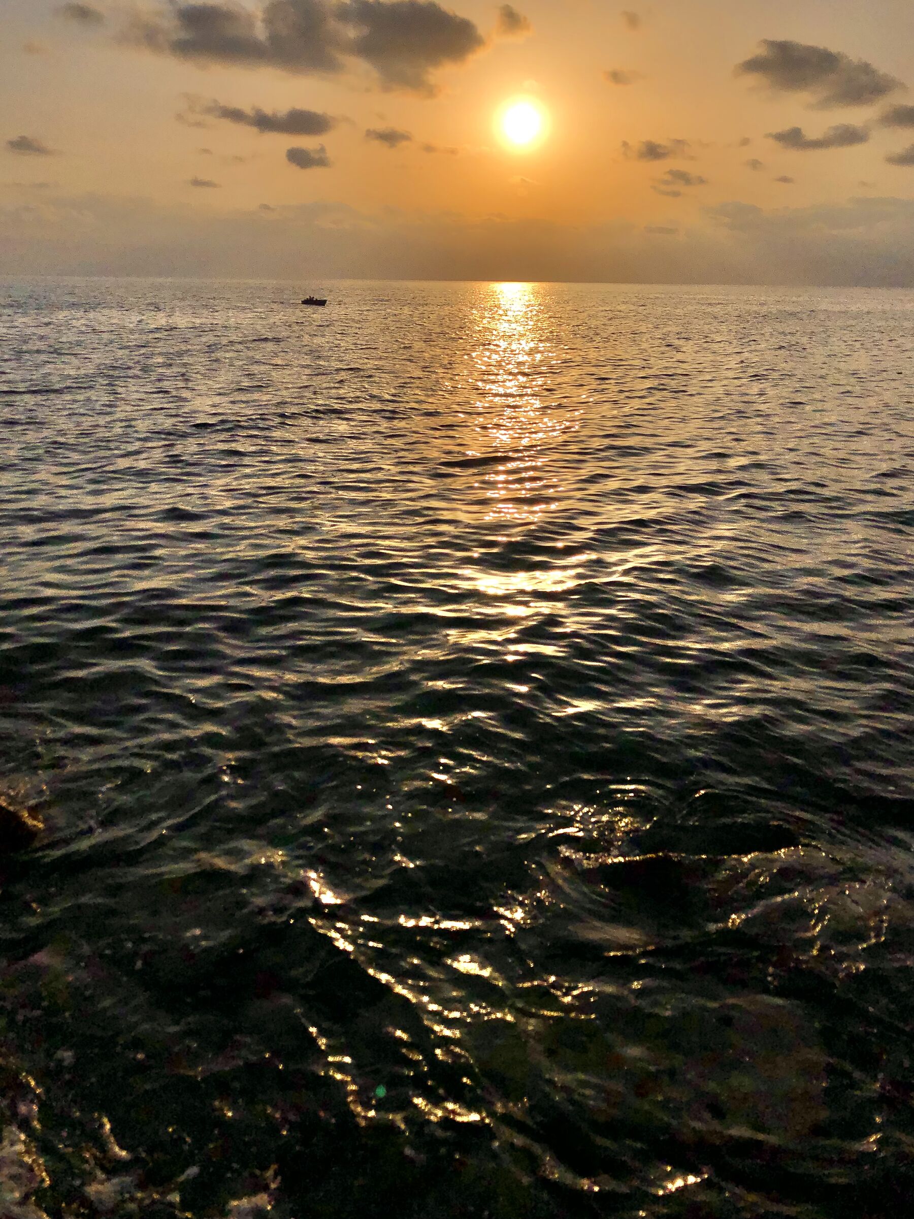 The sunset in Calabria