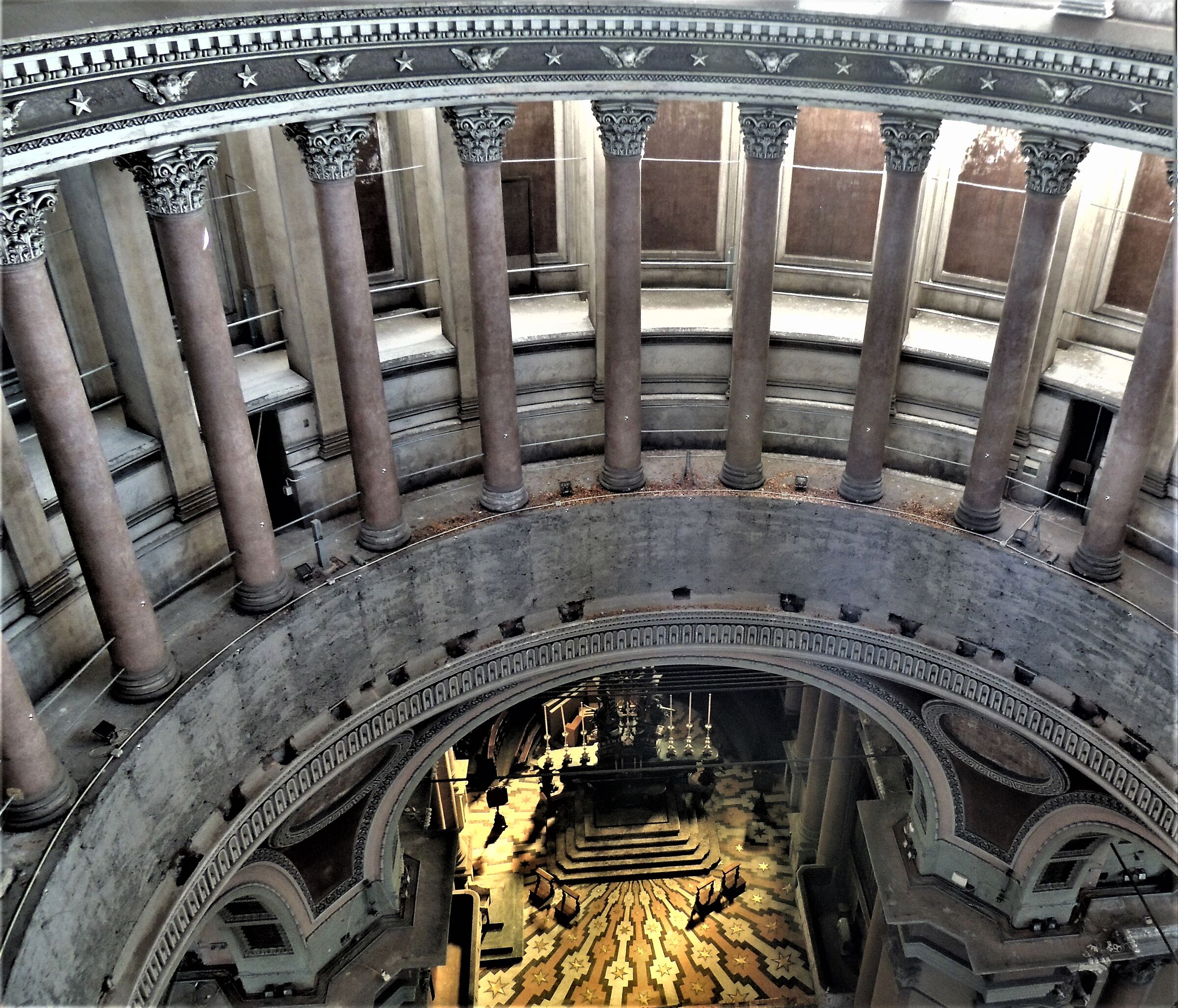 Interno cupola san Gaudenzio Novara