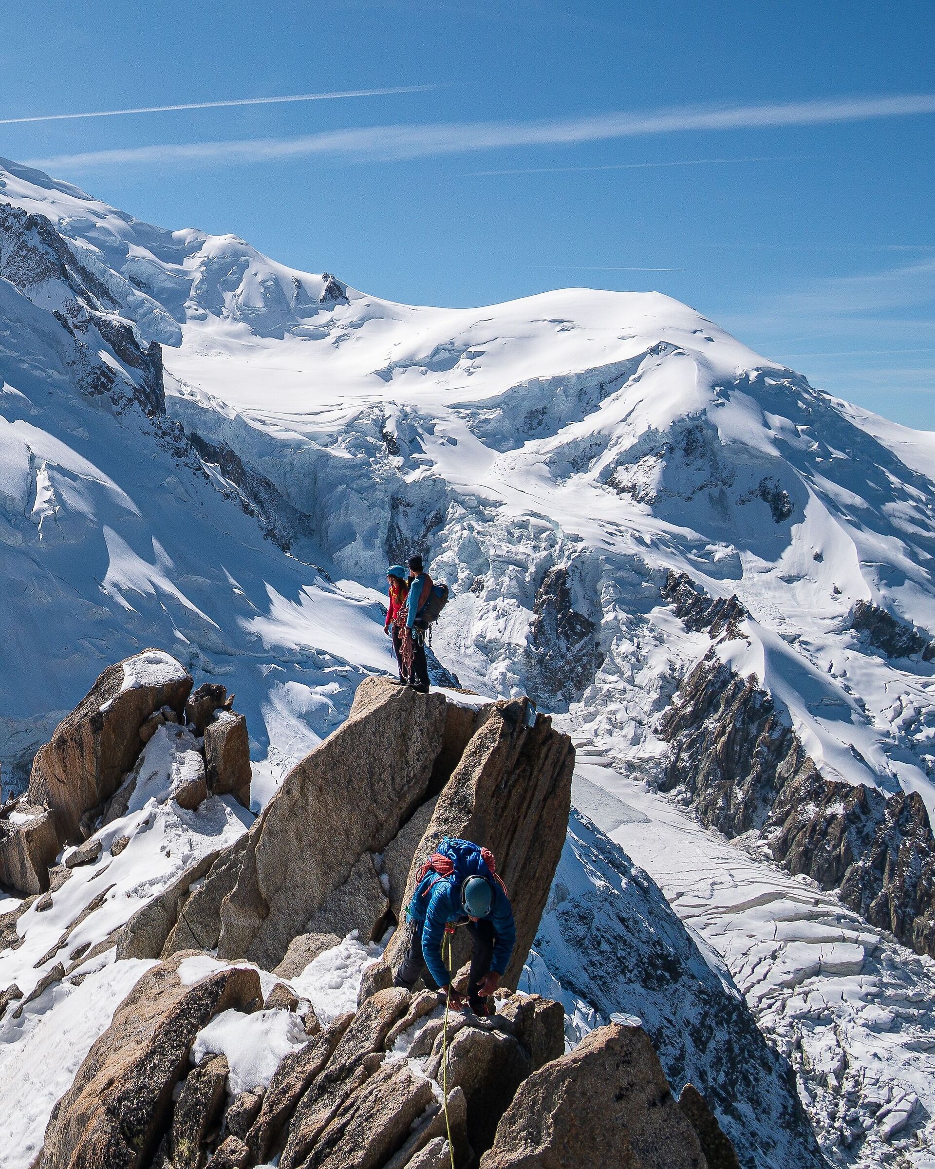 Sul torrione dell'Aguille du Midi