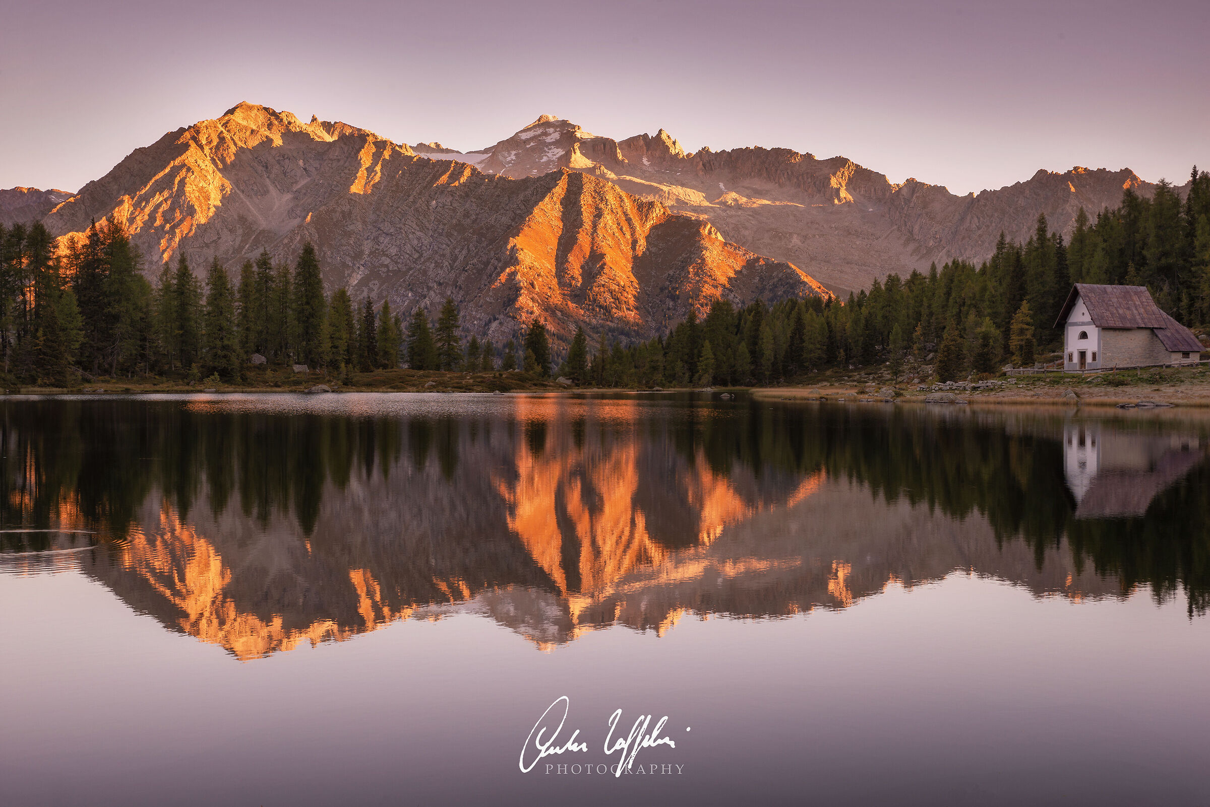 Sunrise on the top presanella 2