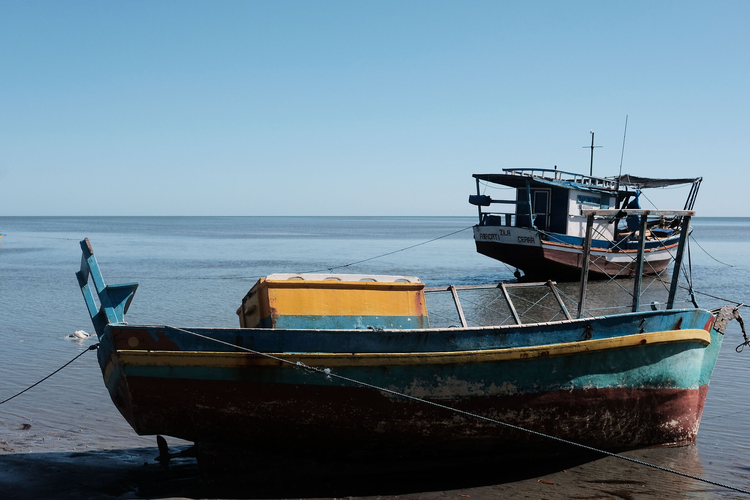 Boats in the boathouse