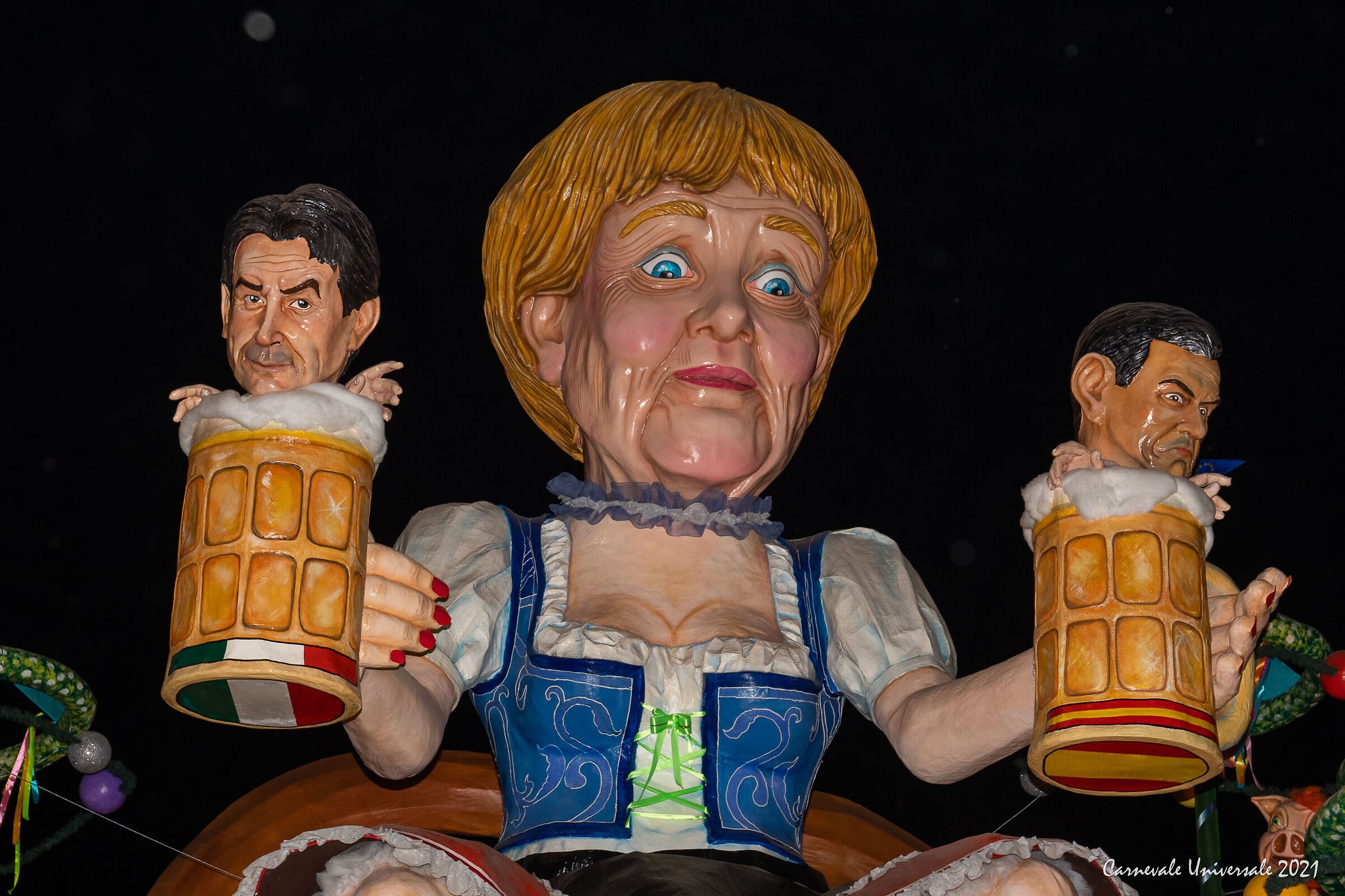 Merkel e maschere