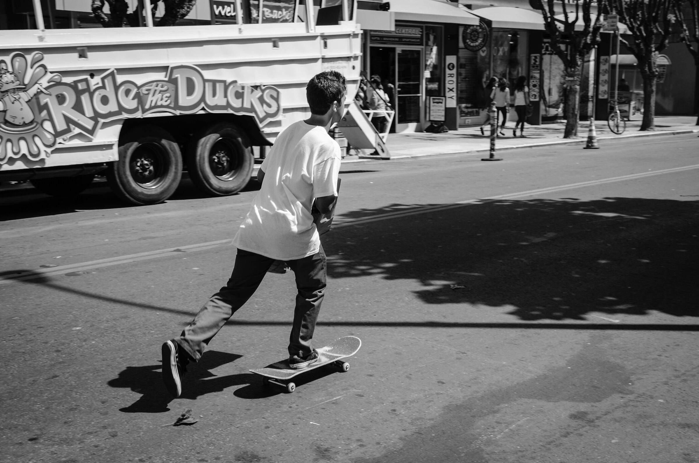 Skater nei pressi del Fishermans Wharf du San Francisco