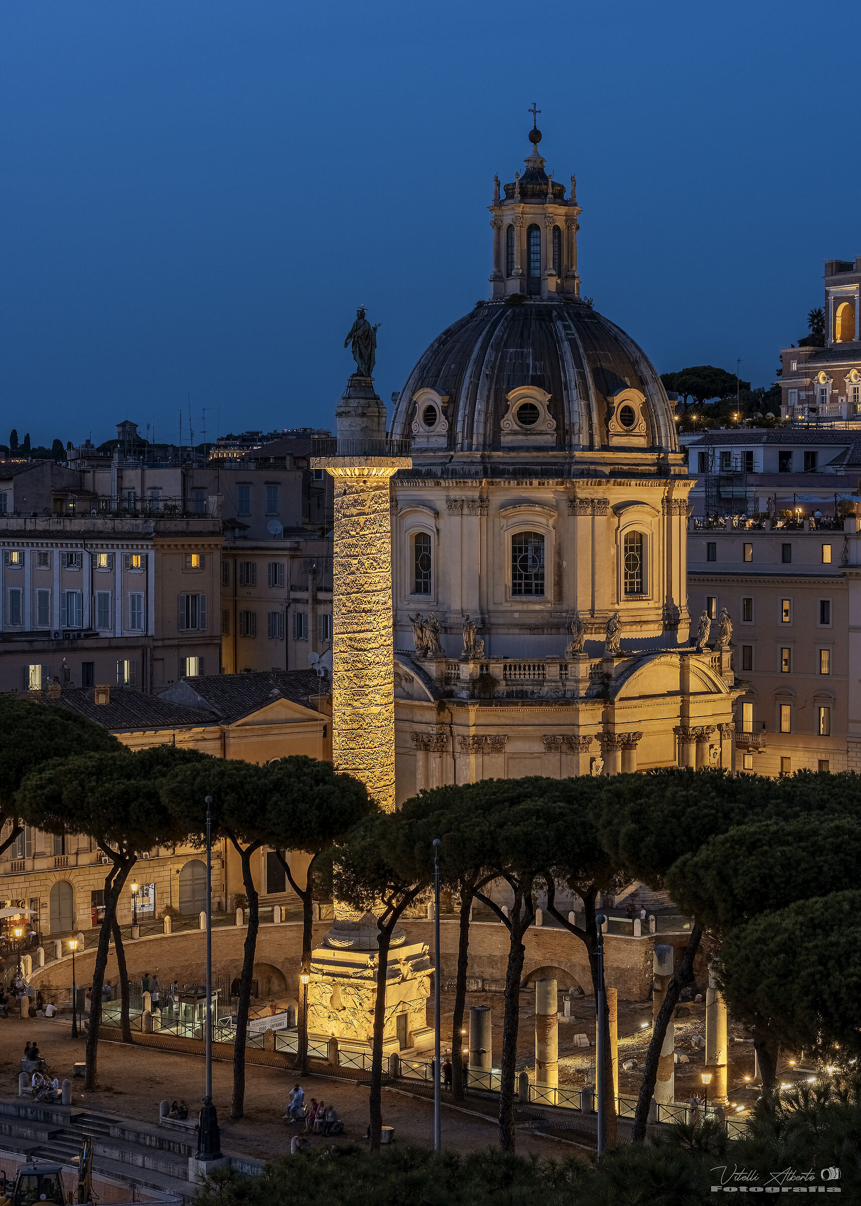 Colonna Traiana vista dal Vittoriano