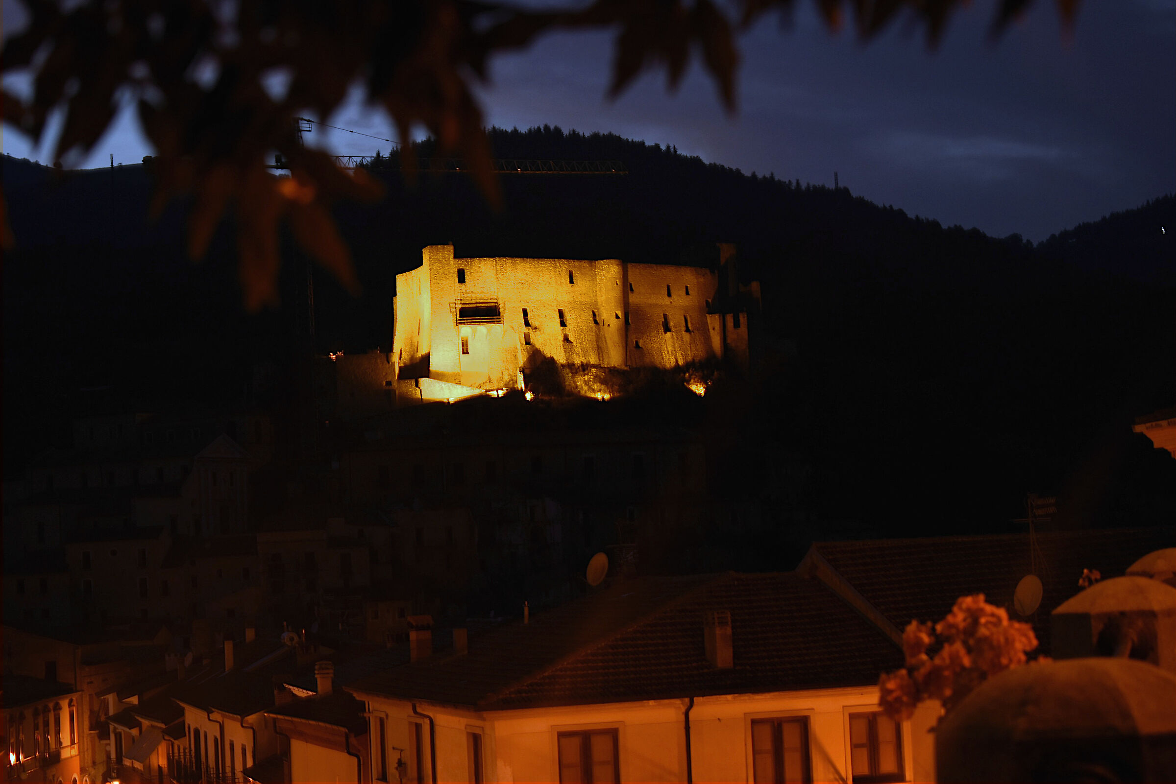 Caracciolo Castle at dusk
