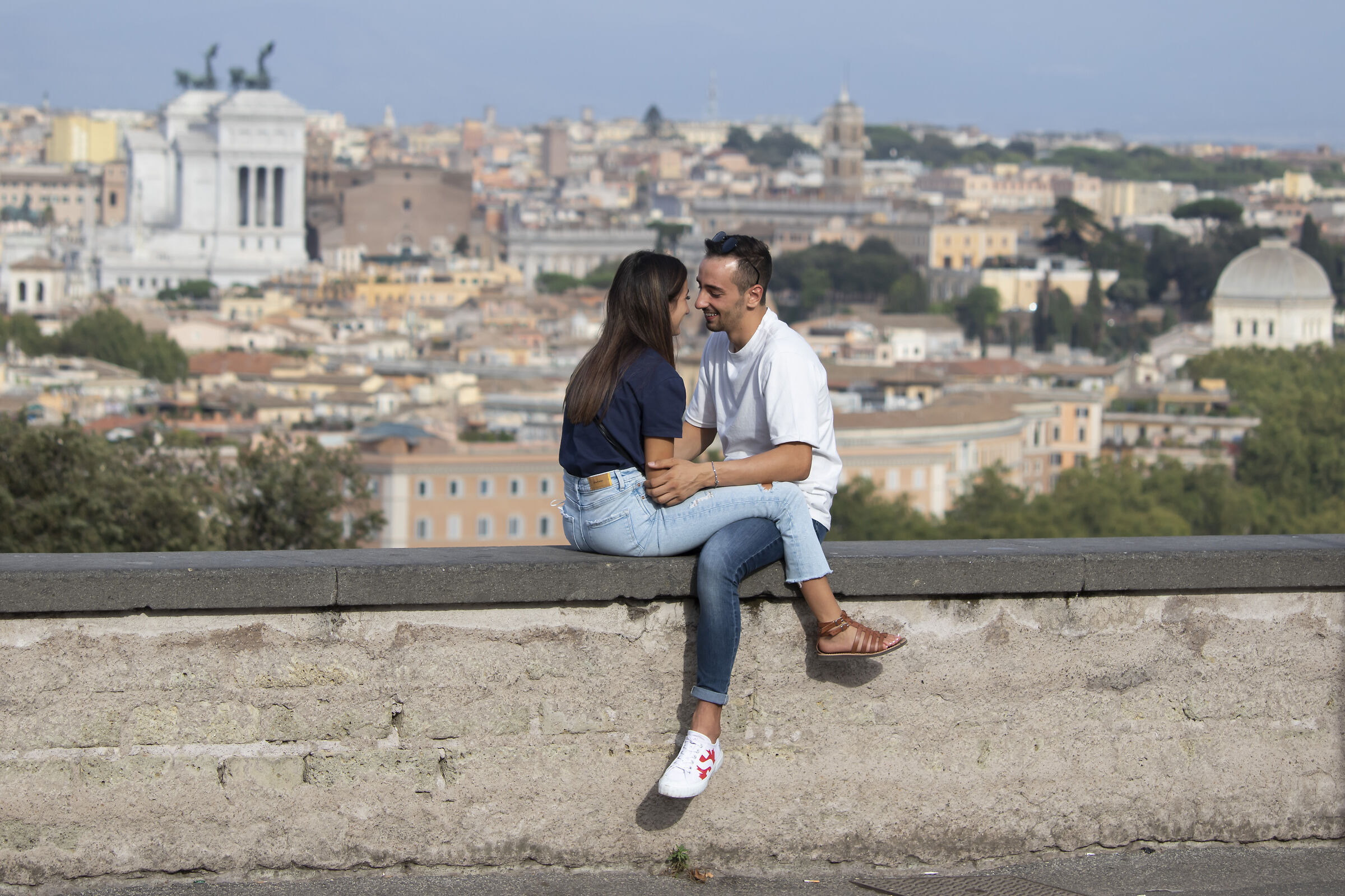 Happiness on the wall of Gianicolo