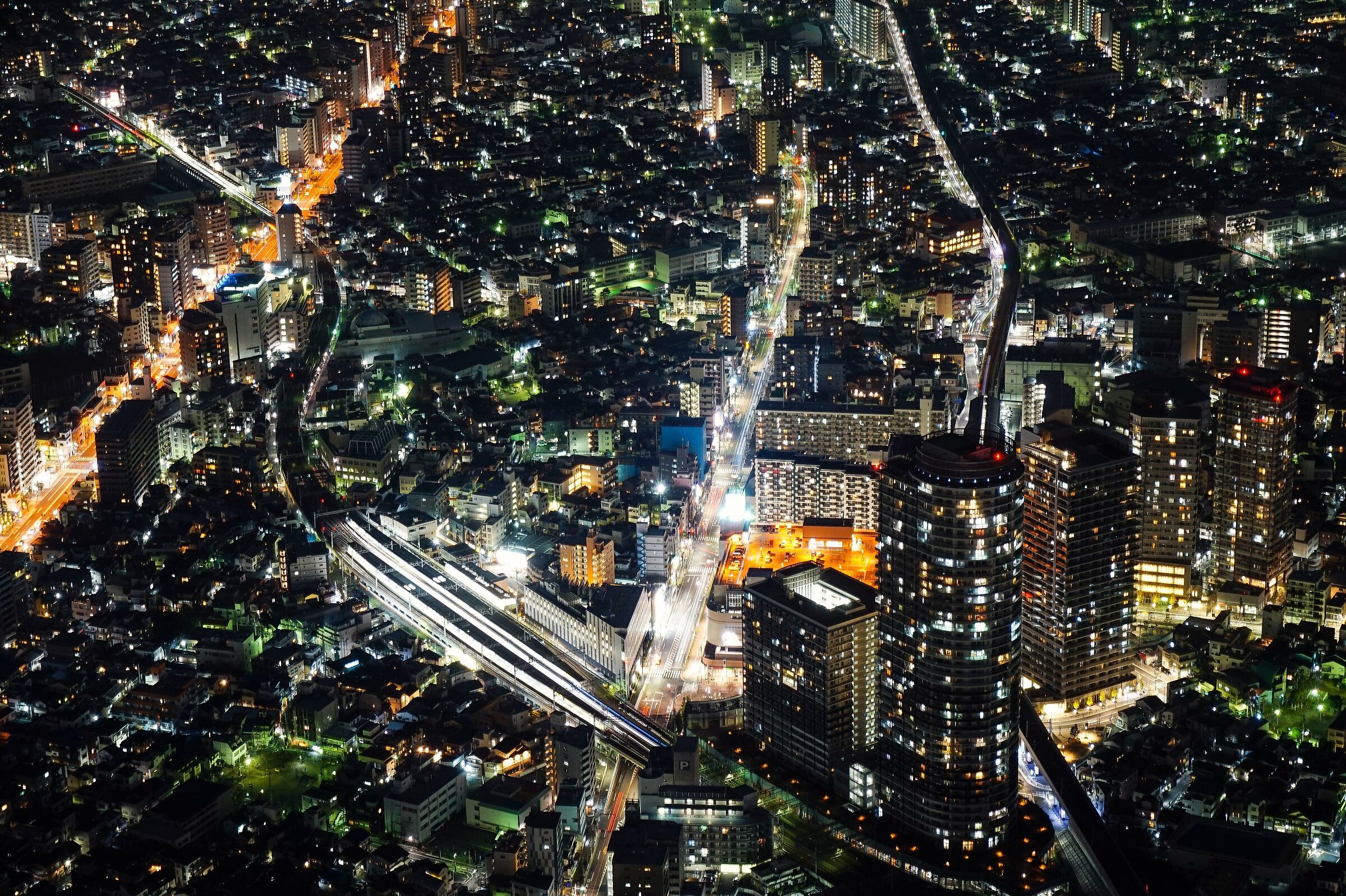 Vista sulla città dalla Tokyo Sky Tree
