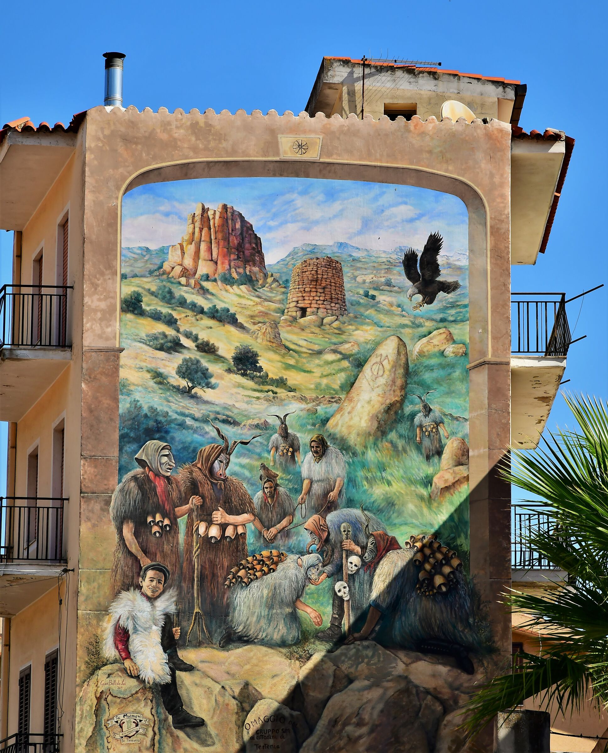 murales  a Tertenia, in Sardegna