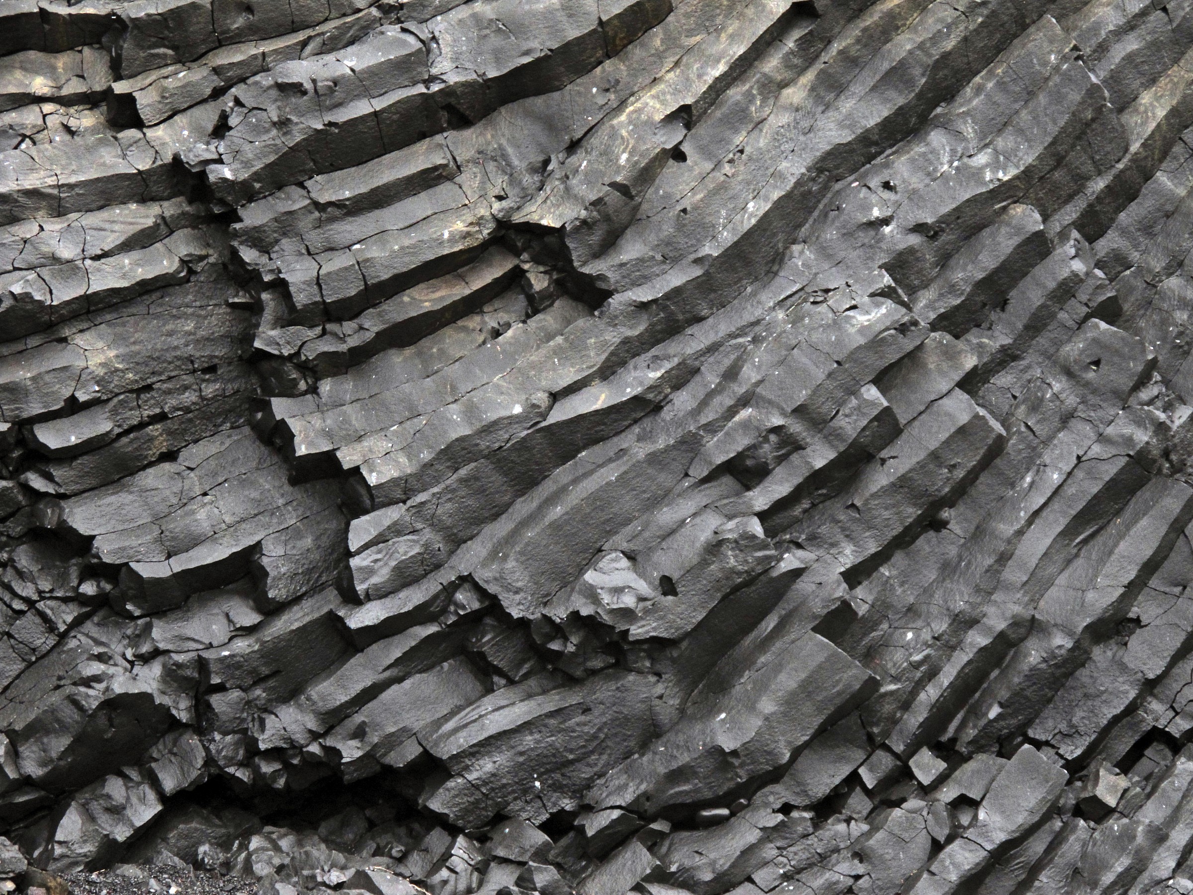 Onde di basalto - Compressione e stiramento