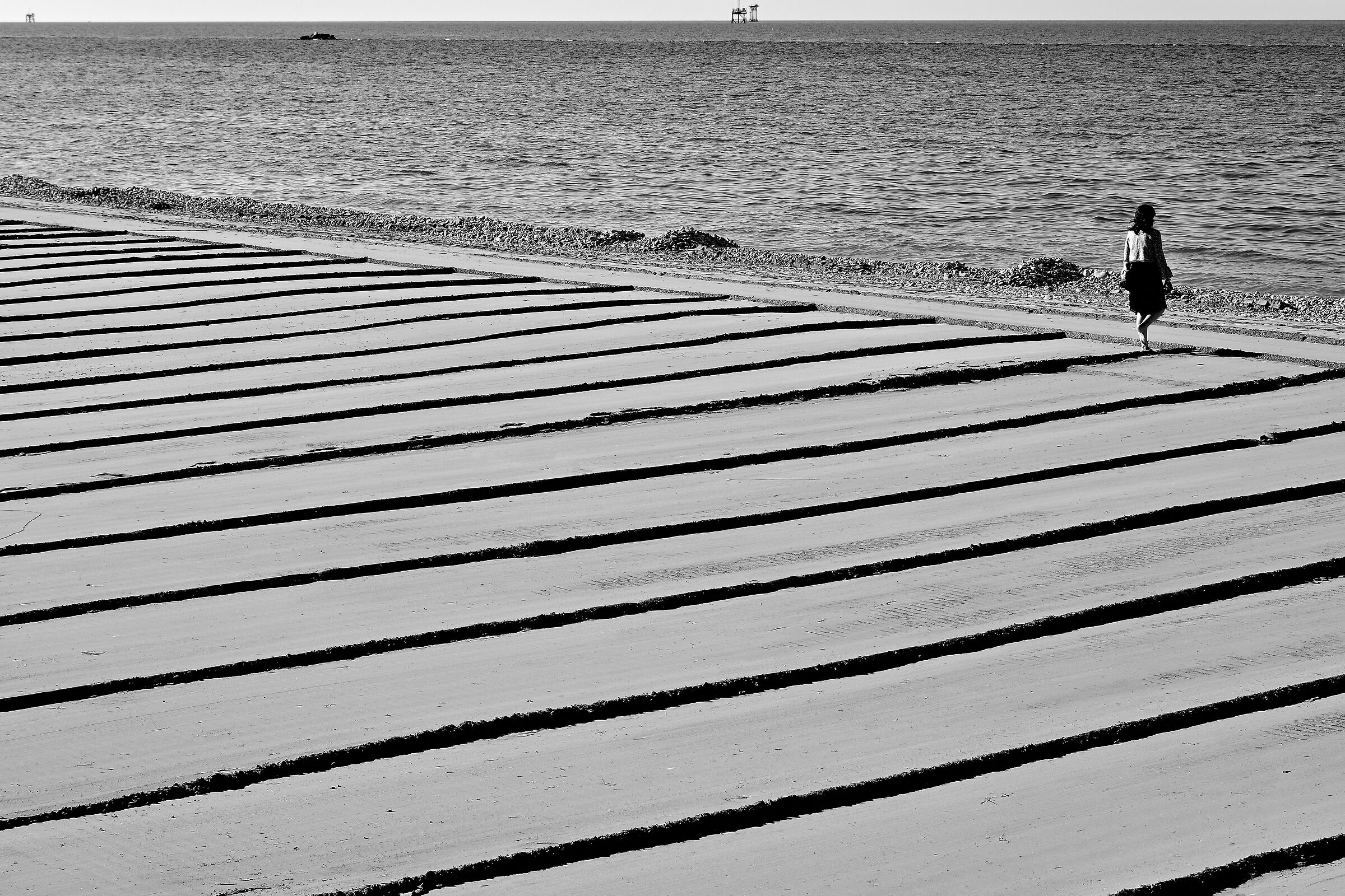 Steps in the sand