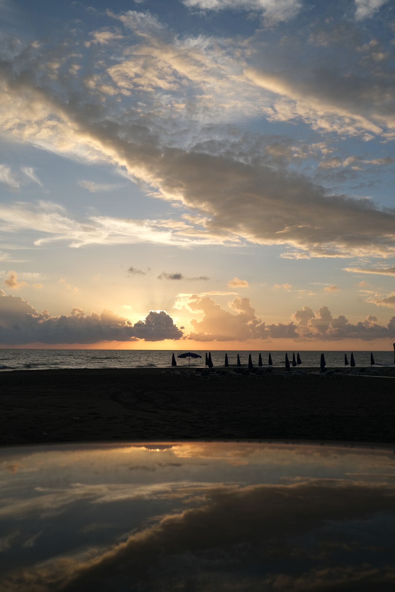Sunset reflection
