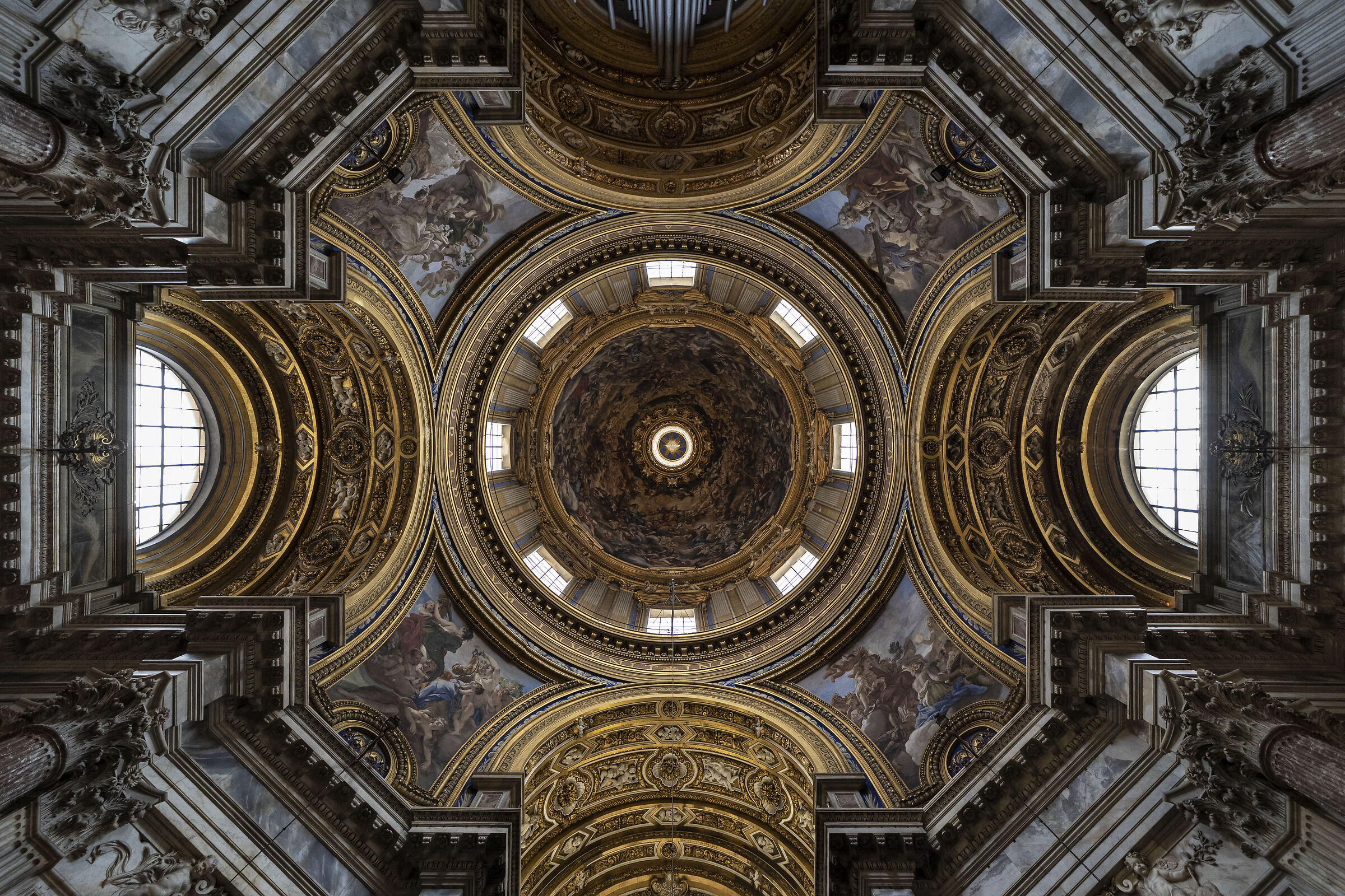 Interno cupola Sant'Agnese in Agone - Roma