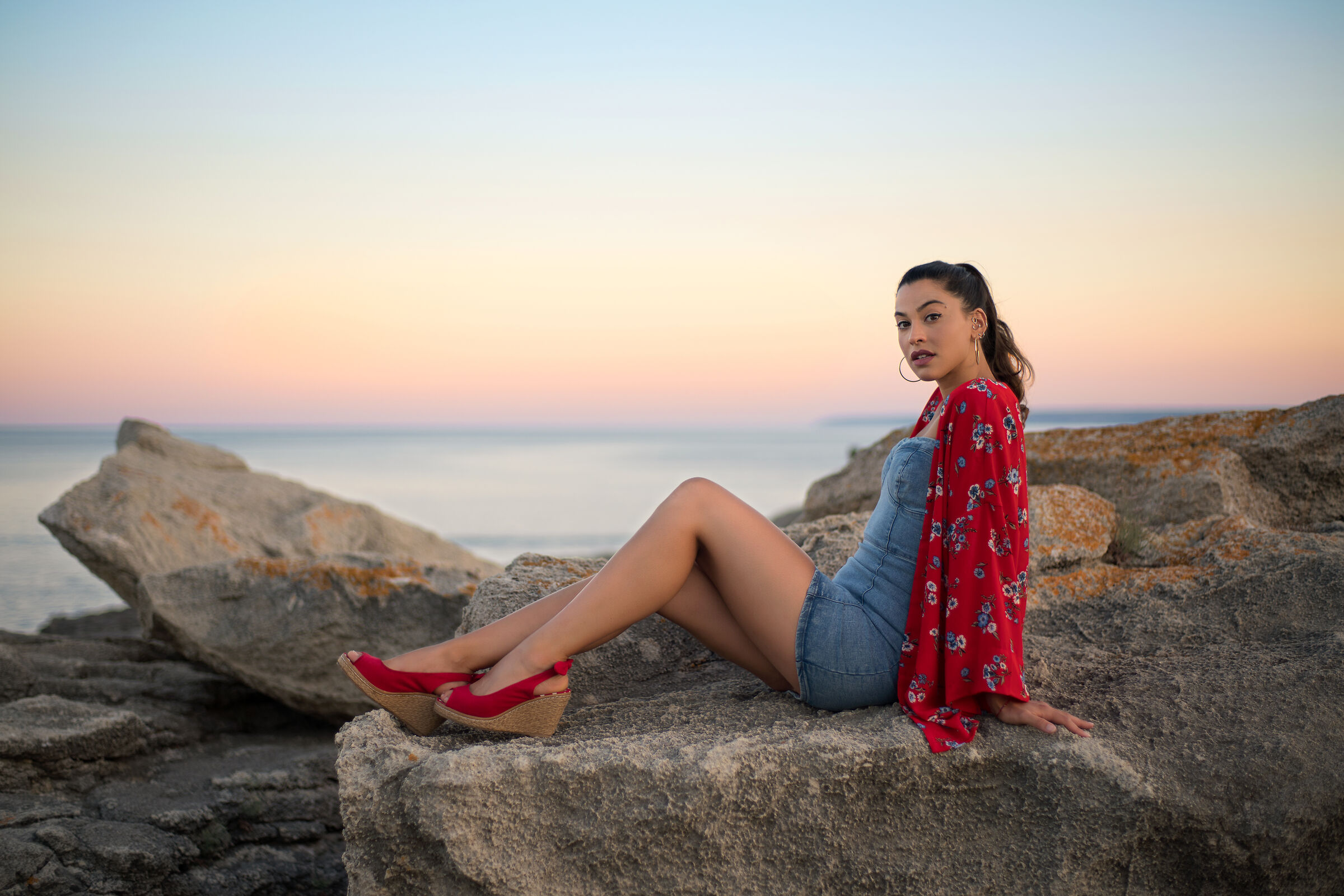 Sea view portrait 2